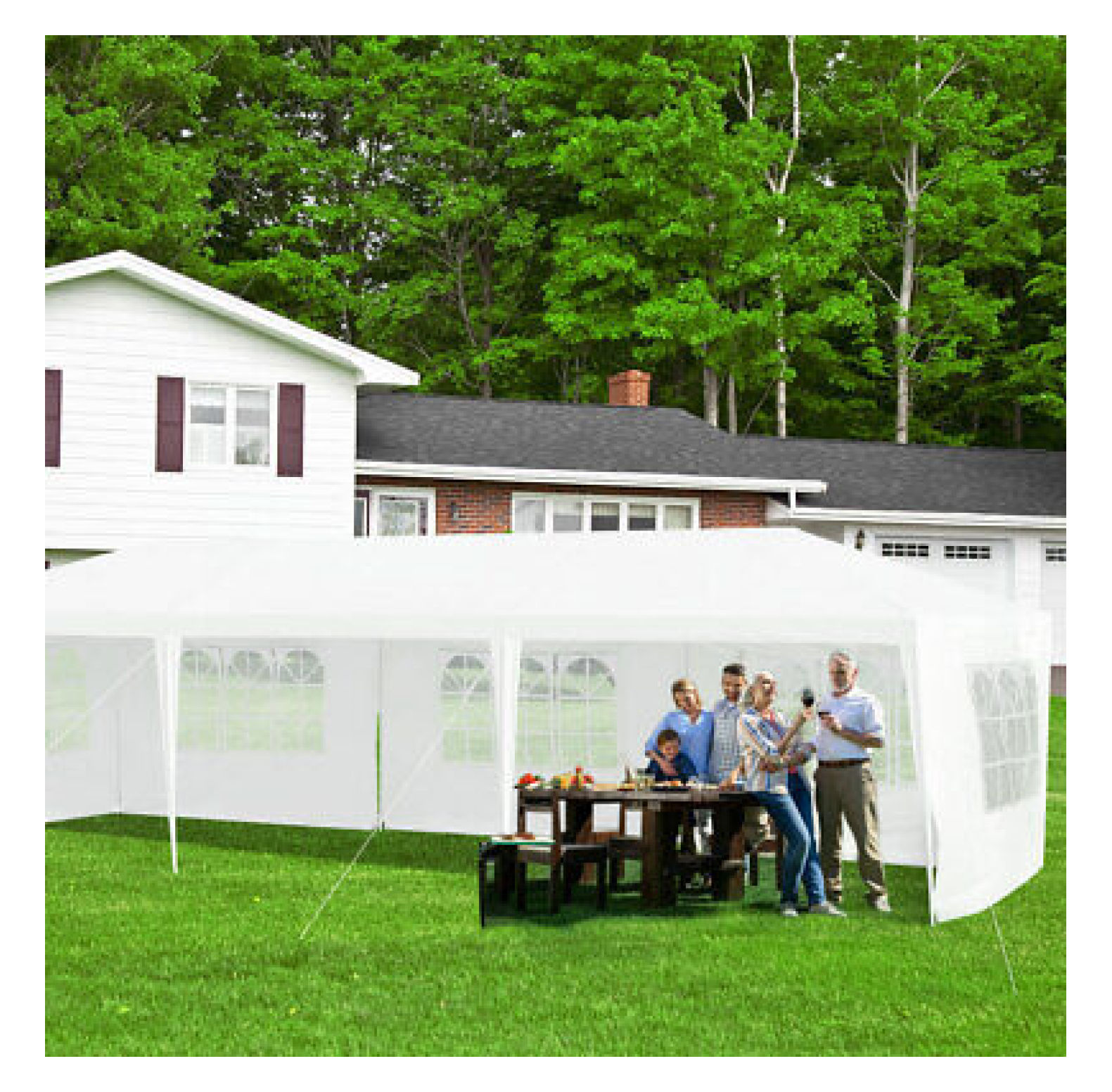 FENG20 10'x30' Outdoor Party Wedding Tent Canopy Heavy duty Gazebo Outdoor 5 Sidewall