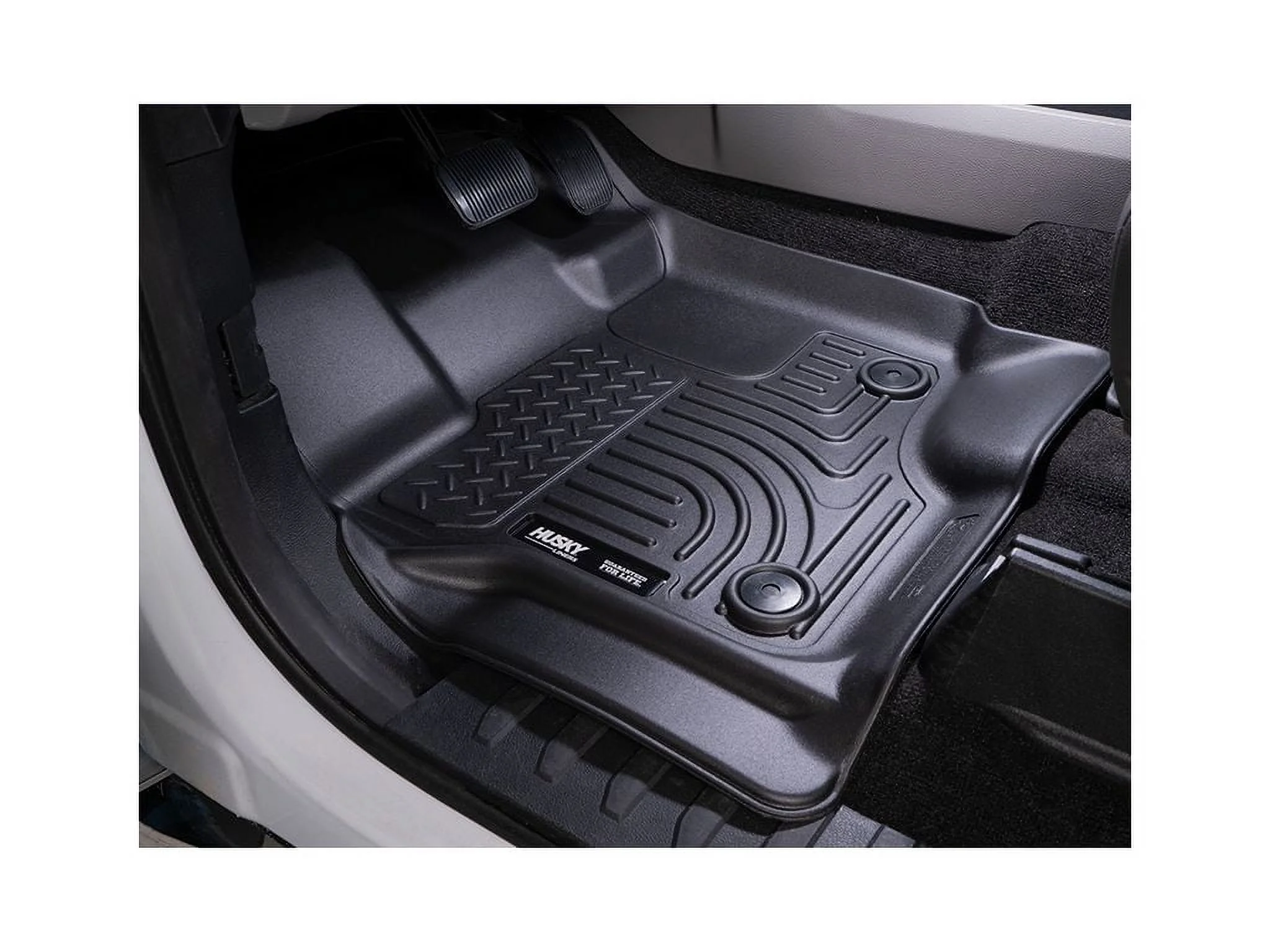 Husky Liners by RealTruck Weatherbeater | Compatible with 2015 - 2023 Jeep Cherokee - Front & 2nd Row Liner - Black, 3 pc. | 99091