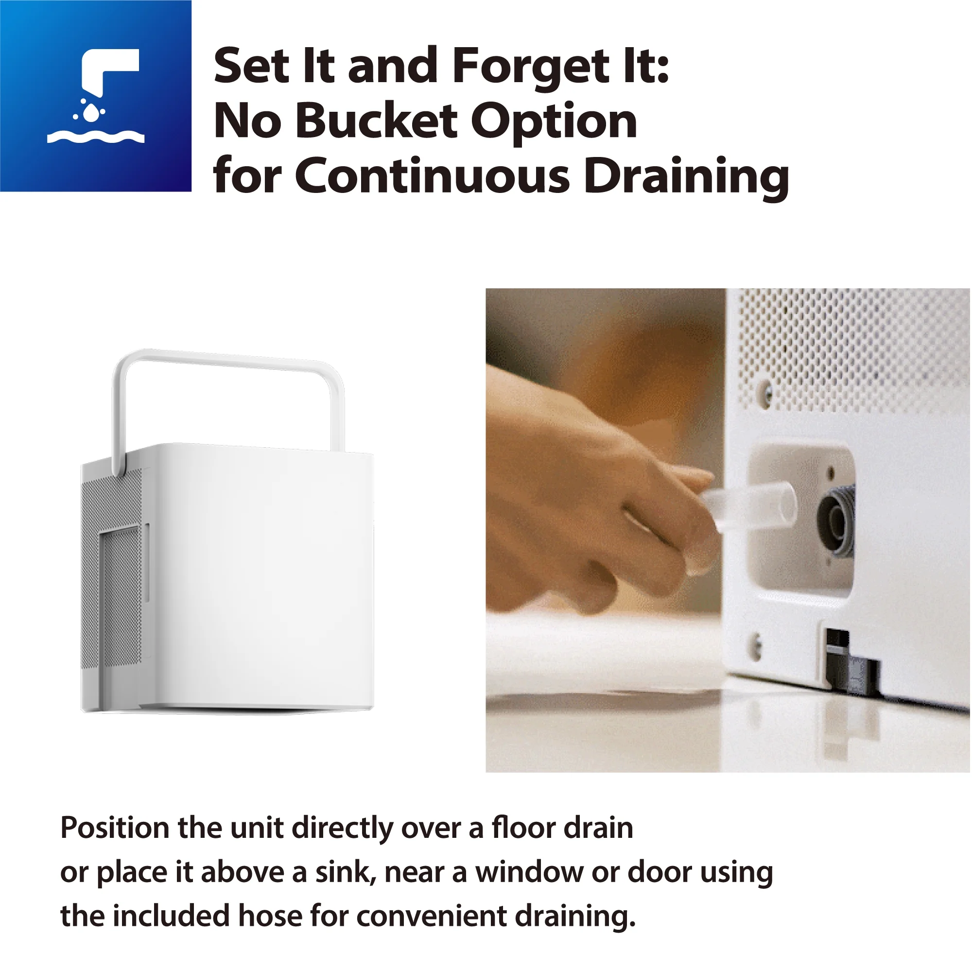 Midea Cube 20-Pint Smart Wi-Fi Dehumidifier, Covers up to 2,000 sq. ft. area, MAD20S1QWT, New