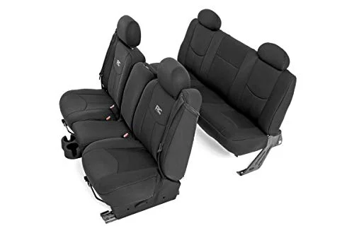 Rough Country Neoprene Seat Covers Fits 1999 - 2006 Chevy Silverado 1500, Extended Cab, 1st/2nd Row, 91019