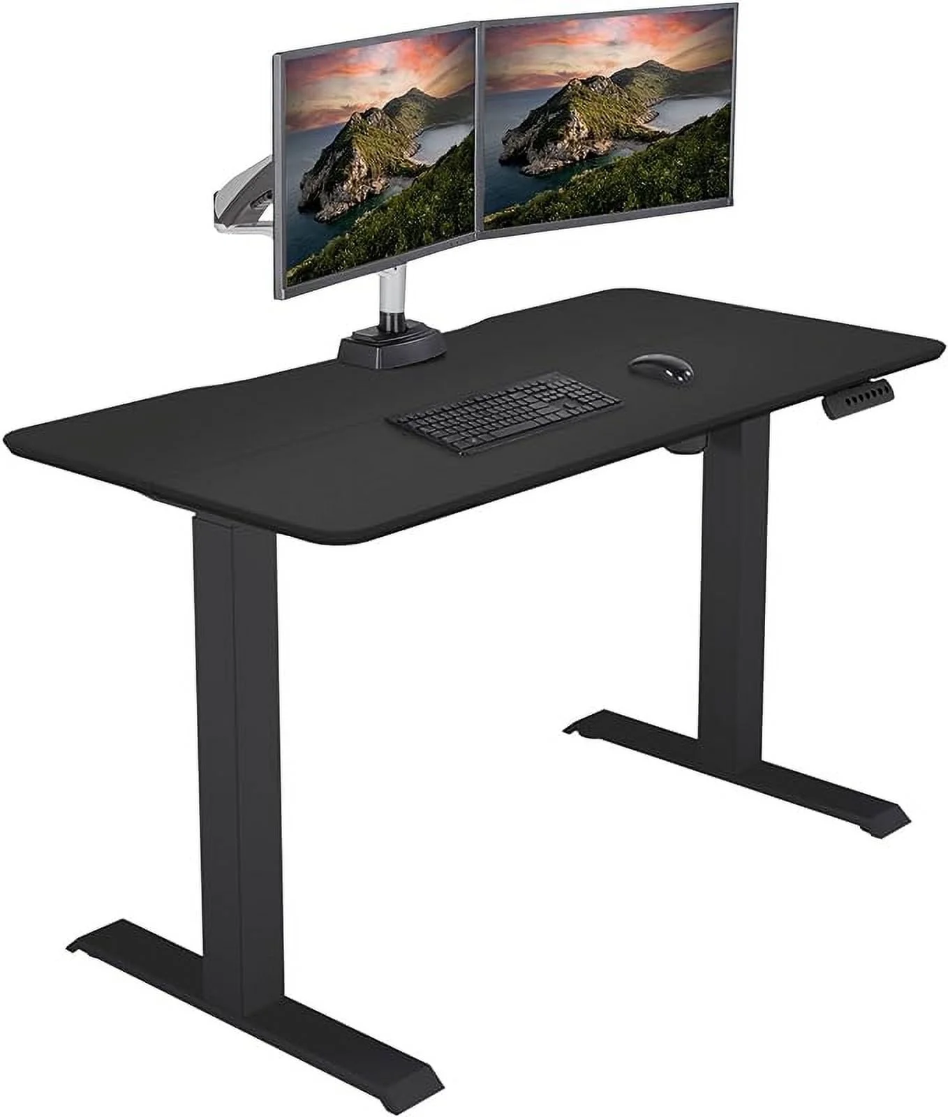 Vari Standing Desk with Adjustable Height for Home Office Stand Up Table, 48” x 24” Black