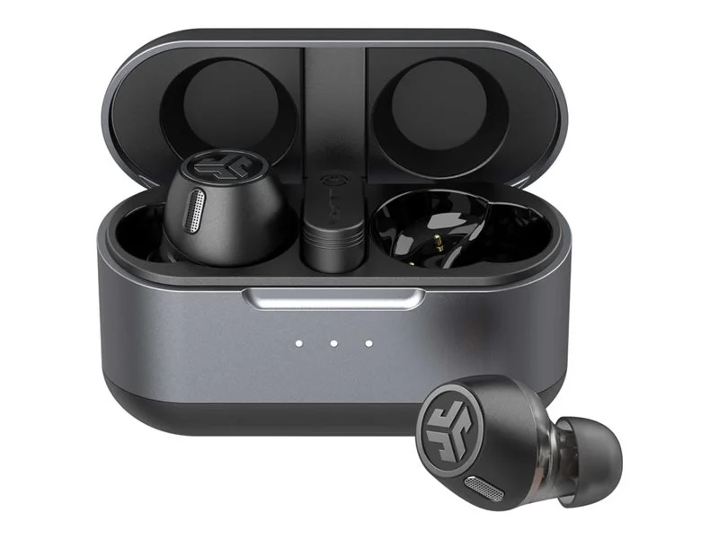 JLab Epic Lab Edition True Wireless Earbuds, Smart Active Noise Cancellation, with Charging Case, Black