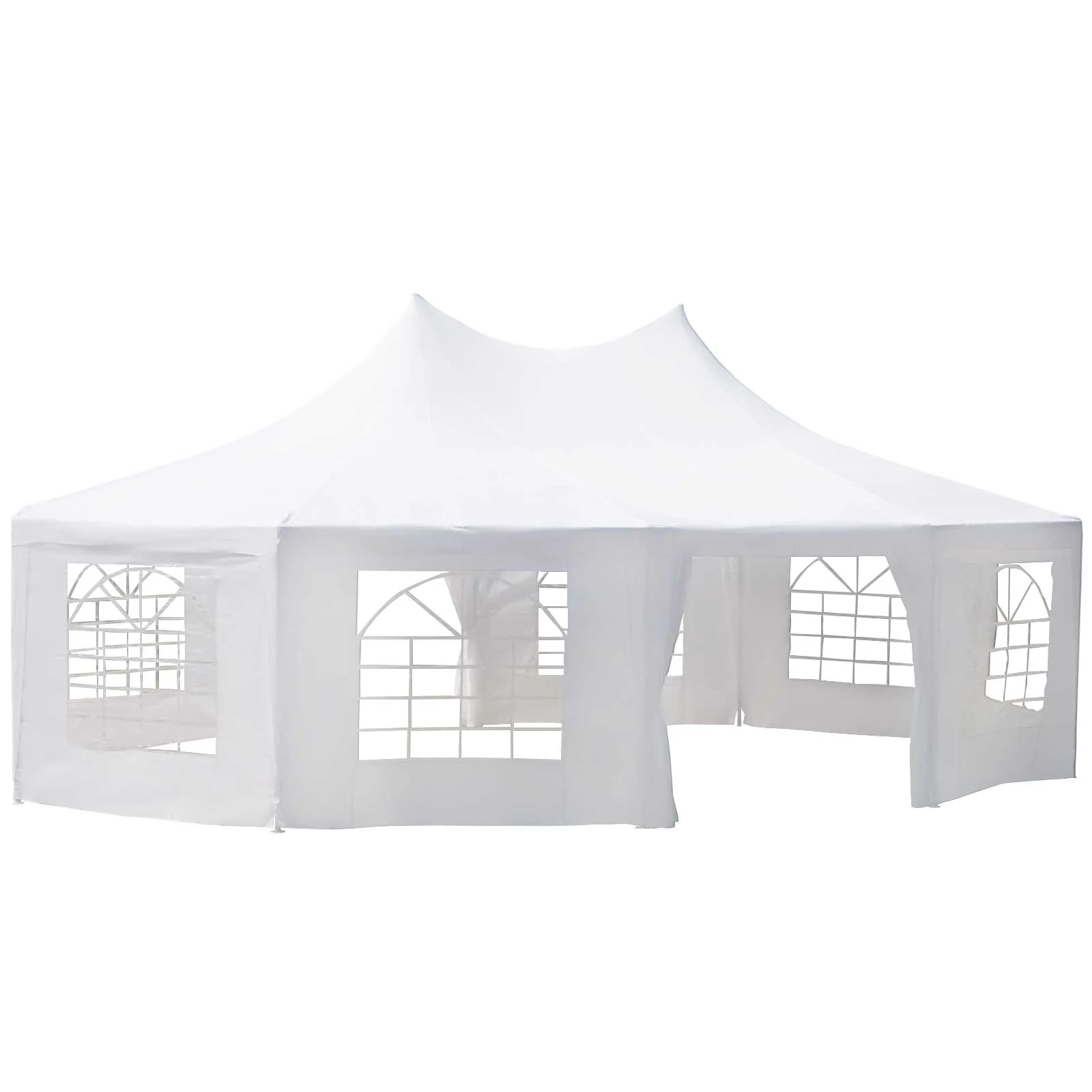Outsunny 29 x 21 ft Party Tent, Wedding Tent with Sidewalls, Heavy Duty Event Tent with 2 Doors and 8 Windows, Outdoor Gazebo Tent for Party, White