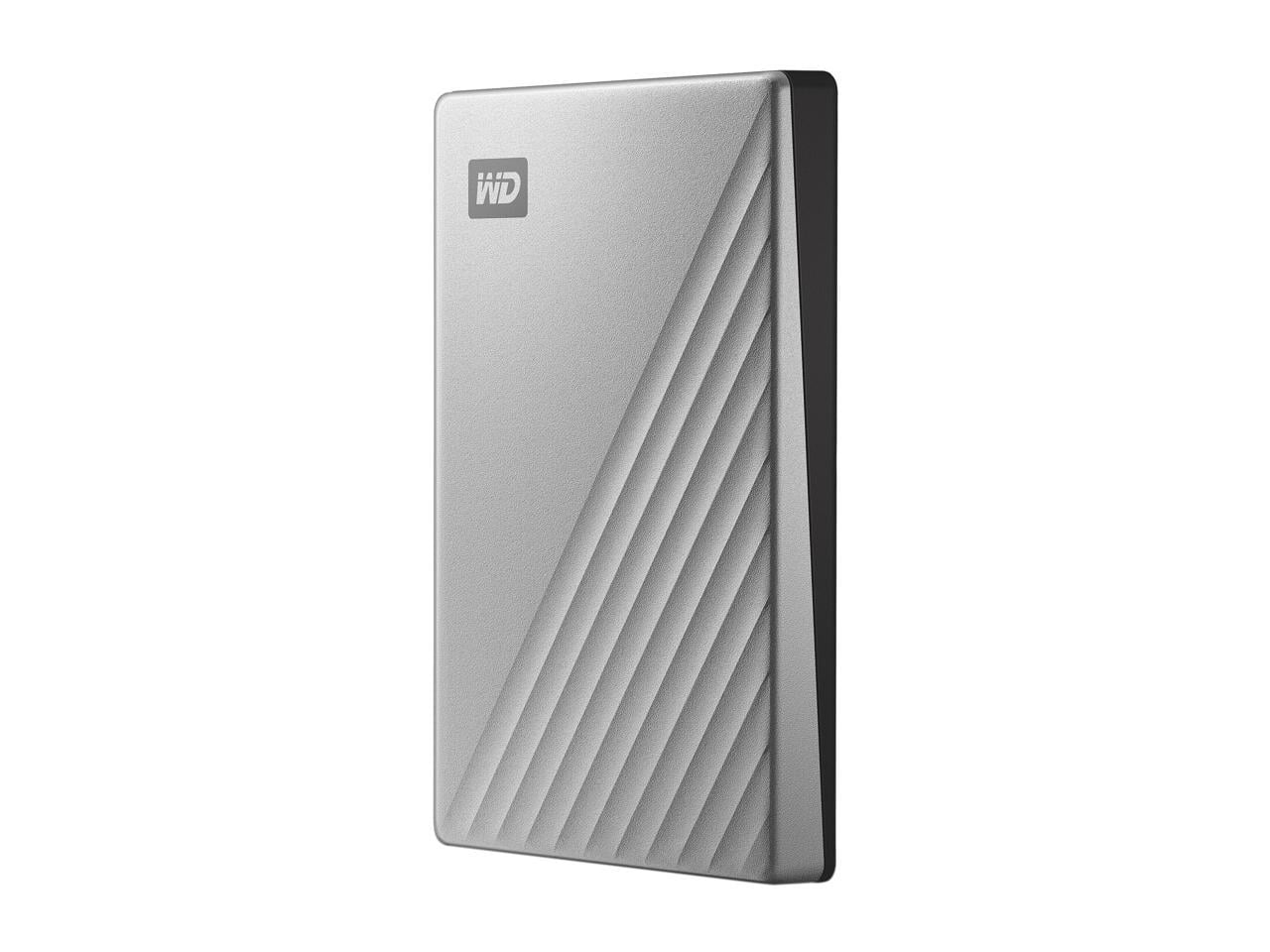WD 1TB Silver My Passport Ultra Portable Storage External Hard Drive USB-C for PC/Windows (WDBC3C0010BSL-WESN)