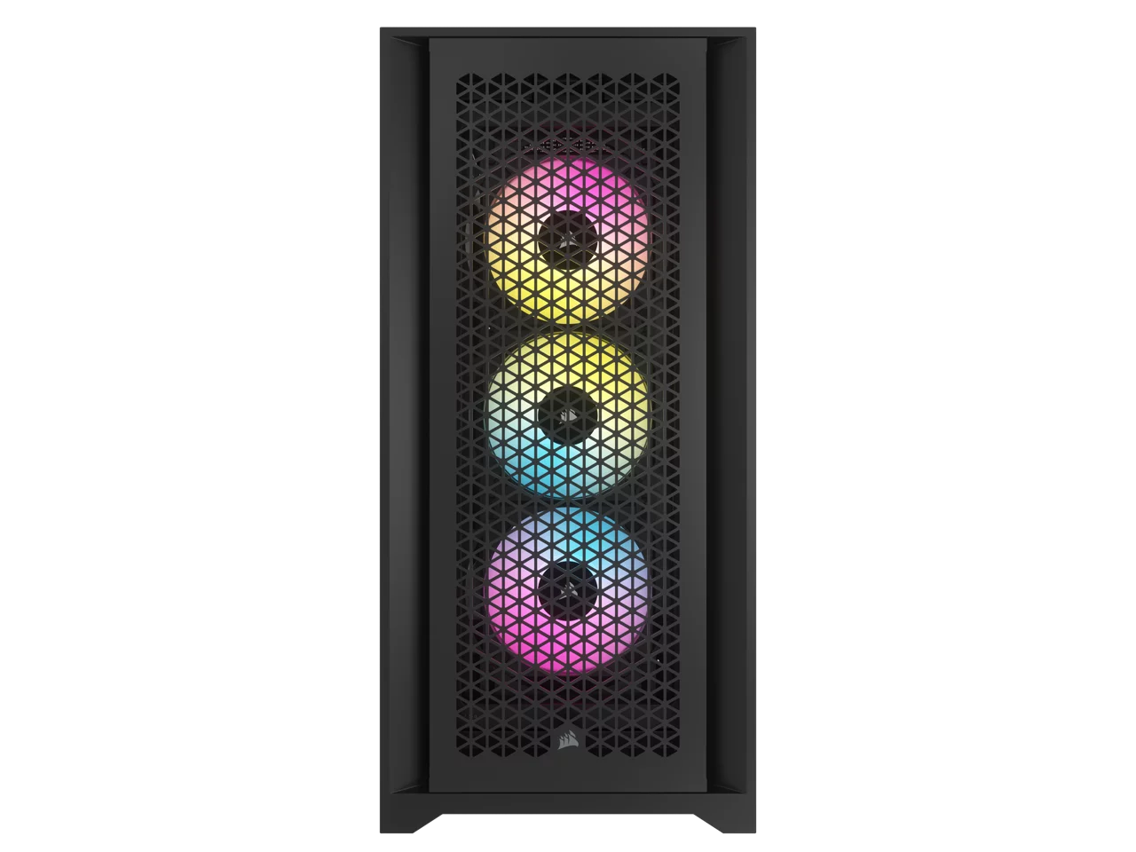 CORSAIR iCUE 5000D RGB AIRFLOW Mid-Tower Case, Black - 3x AF120 RGB ELITE Fans - iCUE Lighting Node PRO Controller - High-airflow Design