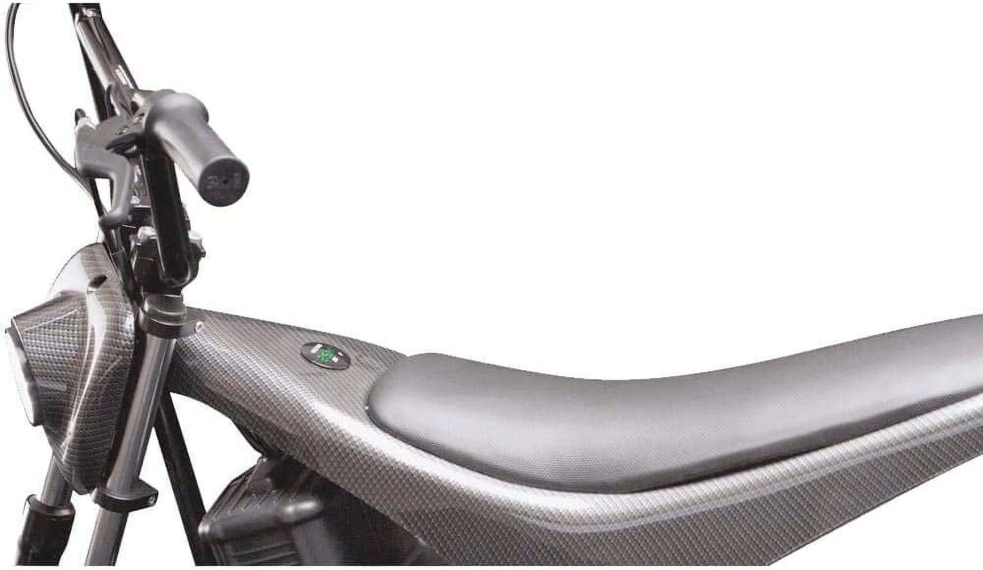 Burromax TT350R, 350w 24v Lithium Ion, 2 Speeds, 17 mph, up to 180lb Rider, Electric Mini Bike (Green Skull)