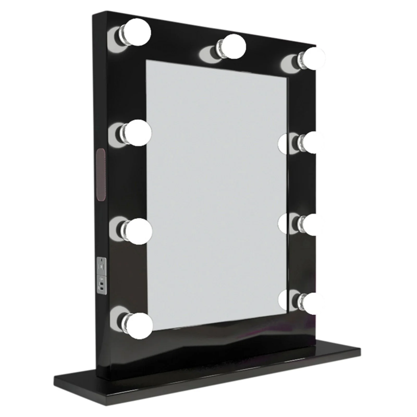 Paris Mirror HMIR24326000D-WHT 24 x 32 in. Marilyn Hollywood Mirror with LED Bulbs, White