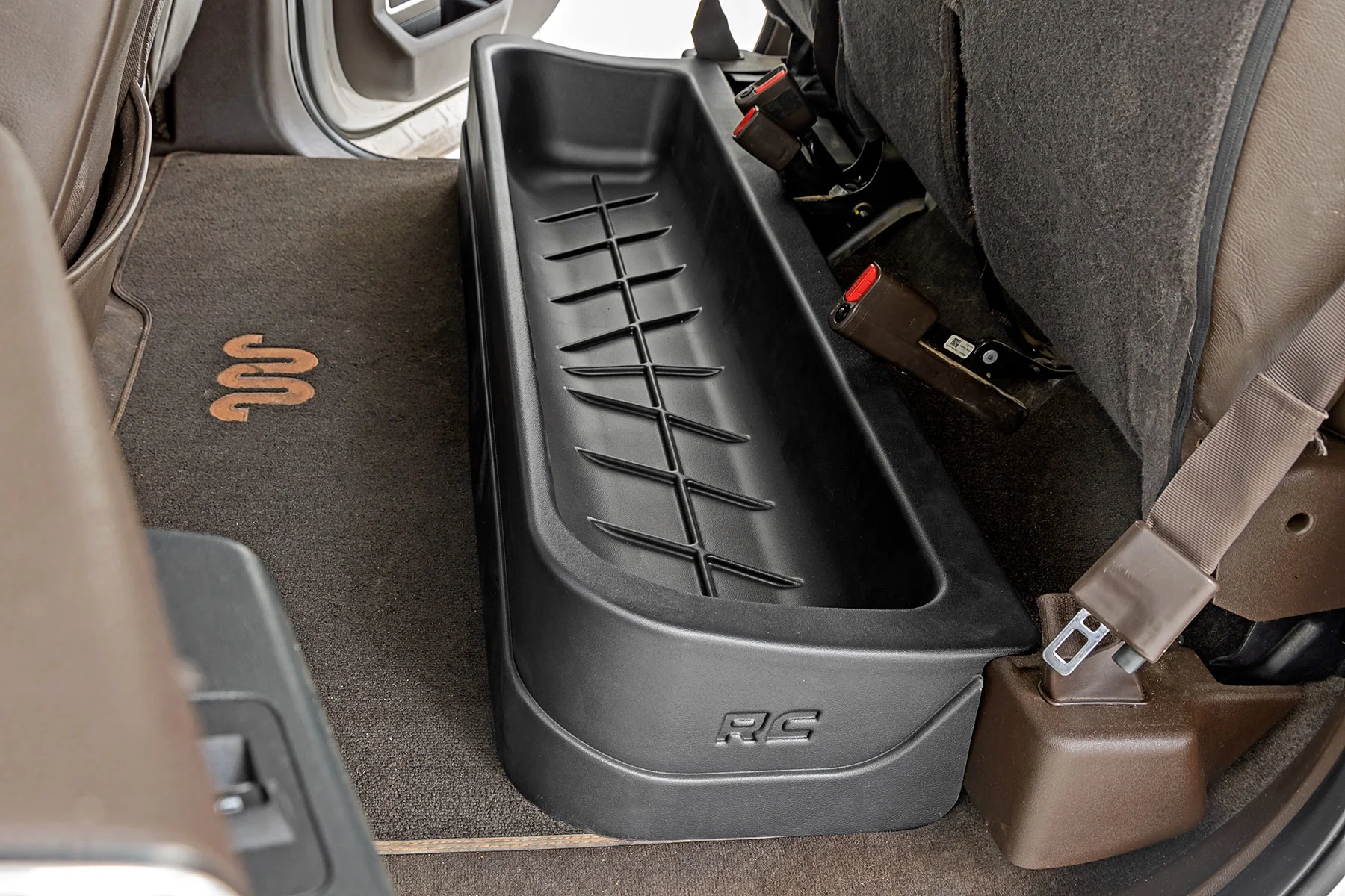 Rough Country Ford Custom-Fit Under Seat Storage for 15-23 Ford F-150 - RC09281A Fits select: 2015-2016,2022 FORD F150