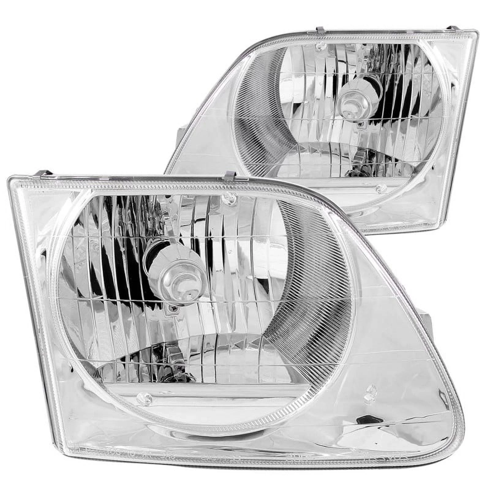 ANZO USA 111030 97-02 EXPEDITION/97-03 F150 HEADLIGHTS CRYSTAL CHROME Fits select: 1997-2003 FORD F150, 1997-2003 FORD EXPEDITION