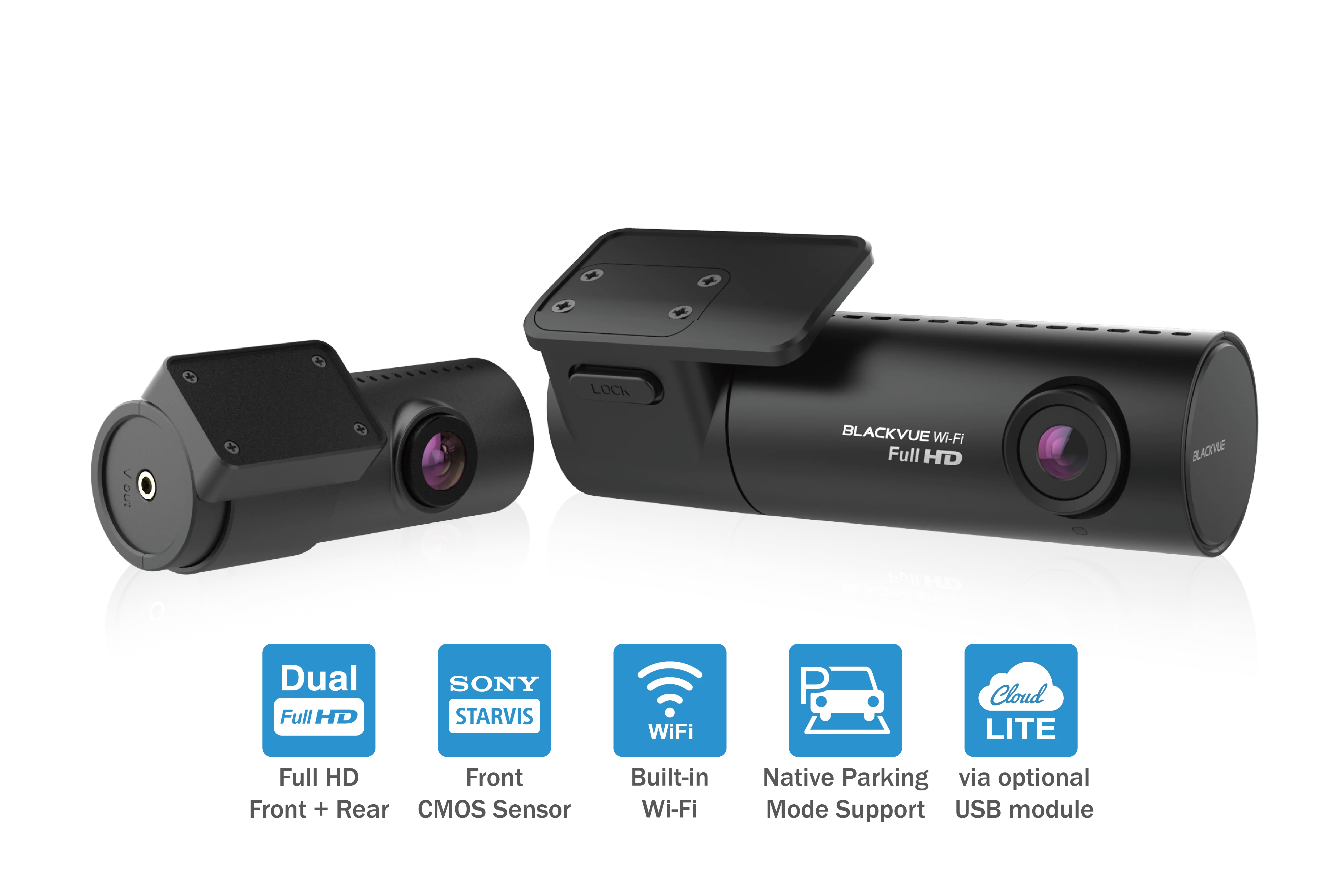 Blackvue DR590X-2CH Dash Cameras 32 gb 2 Channels / Dual Full HD 1080p @ 30 Fps 2 lb