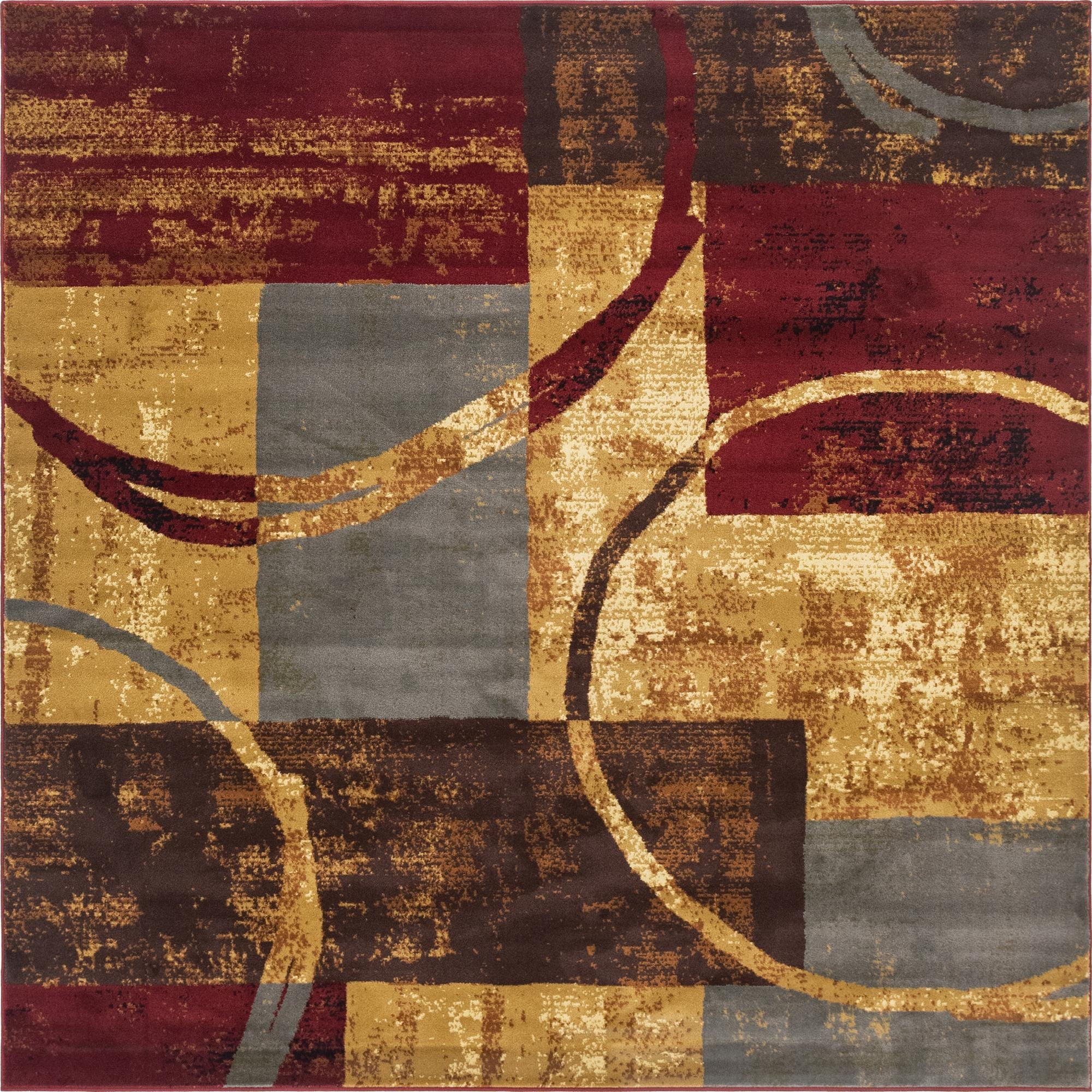 Unique Loom Kouillou Barista Rug Multi/Brown 9' 10