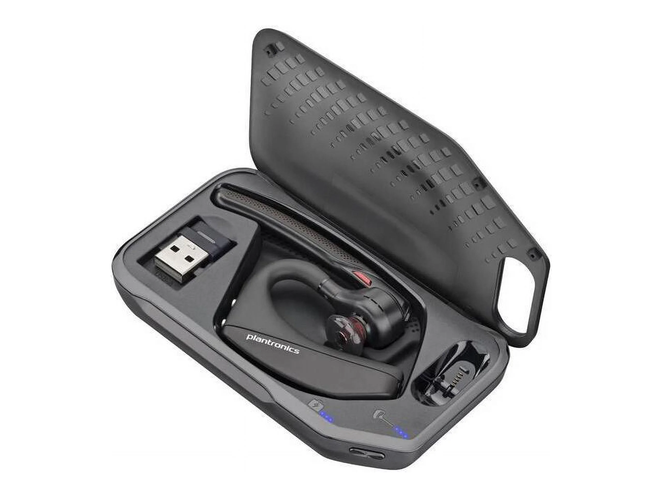 Poly Voyager 5200 Earset, + USB-A to Micro USB Cable, Noise Canceling - Black - TAA Compliant