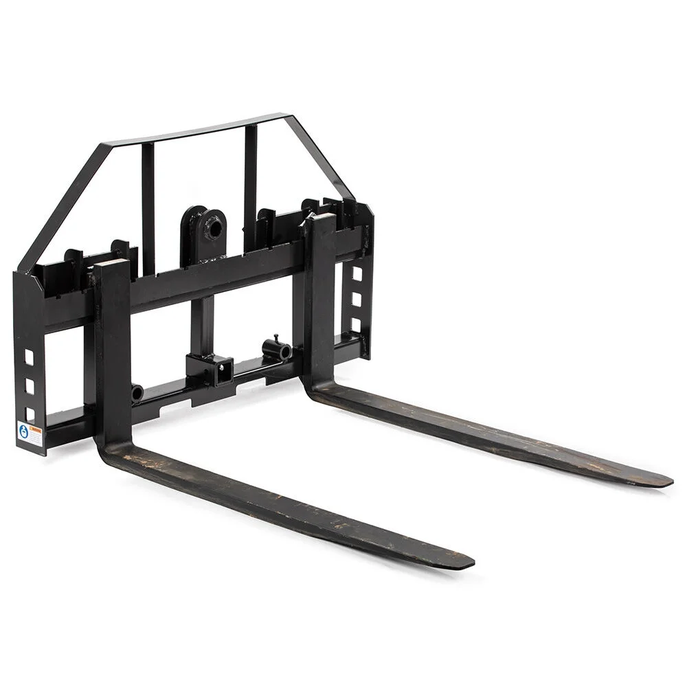 Titan Attachments 48-in Skid Steer Pallet Fork Frame Attachment, 48