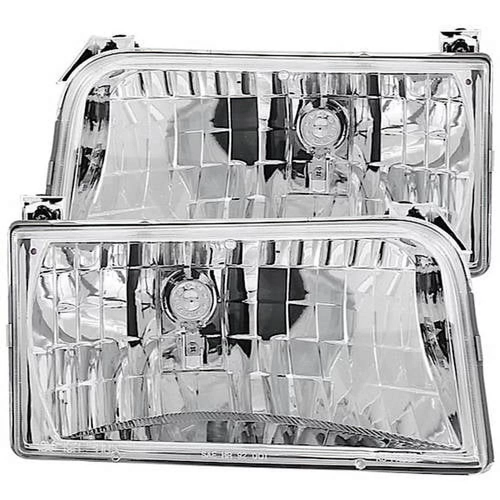 ANZO USA 111247 Crystal Headlight Set Fits select: 1992-1996 FORD F150, 1992-1998 FORD F250