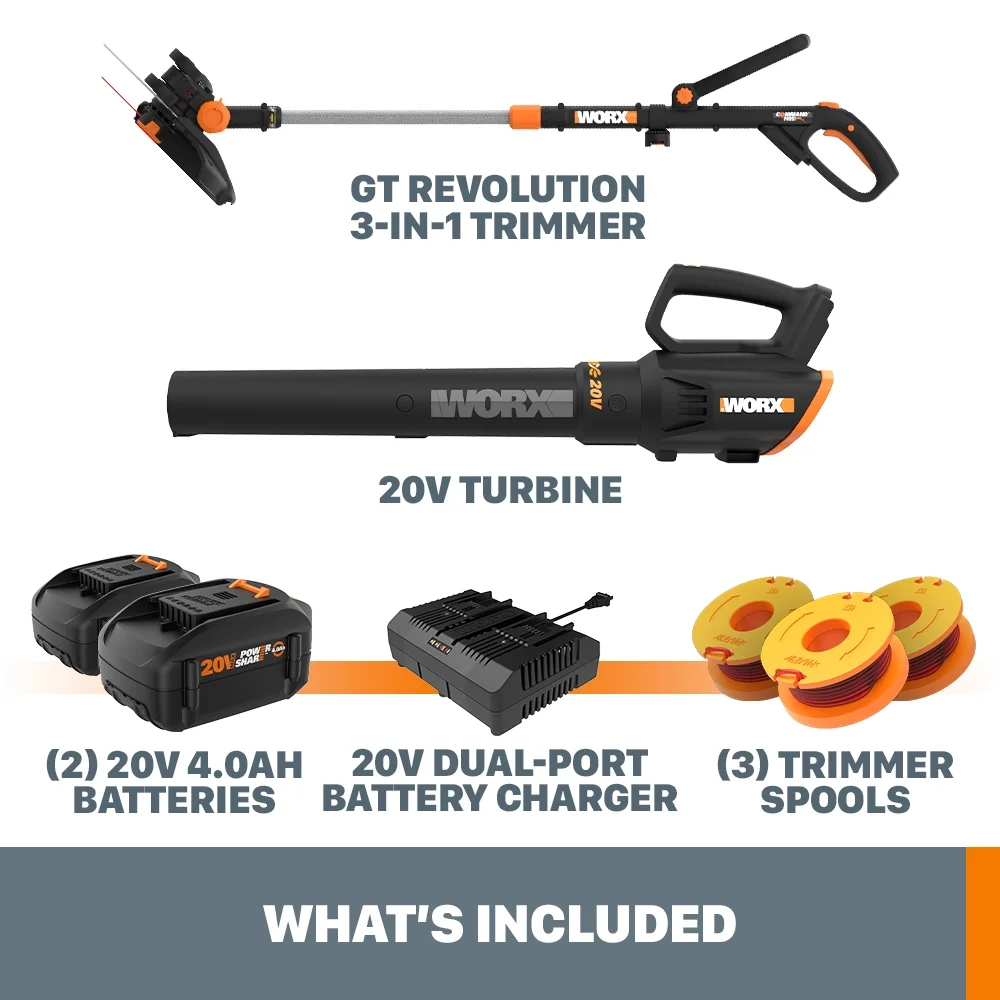 Worx WG930.3 20V Power Share GT Revolution 12