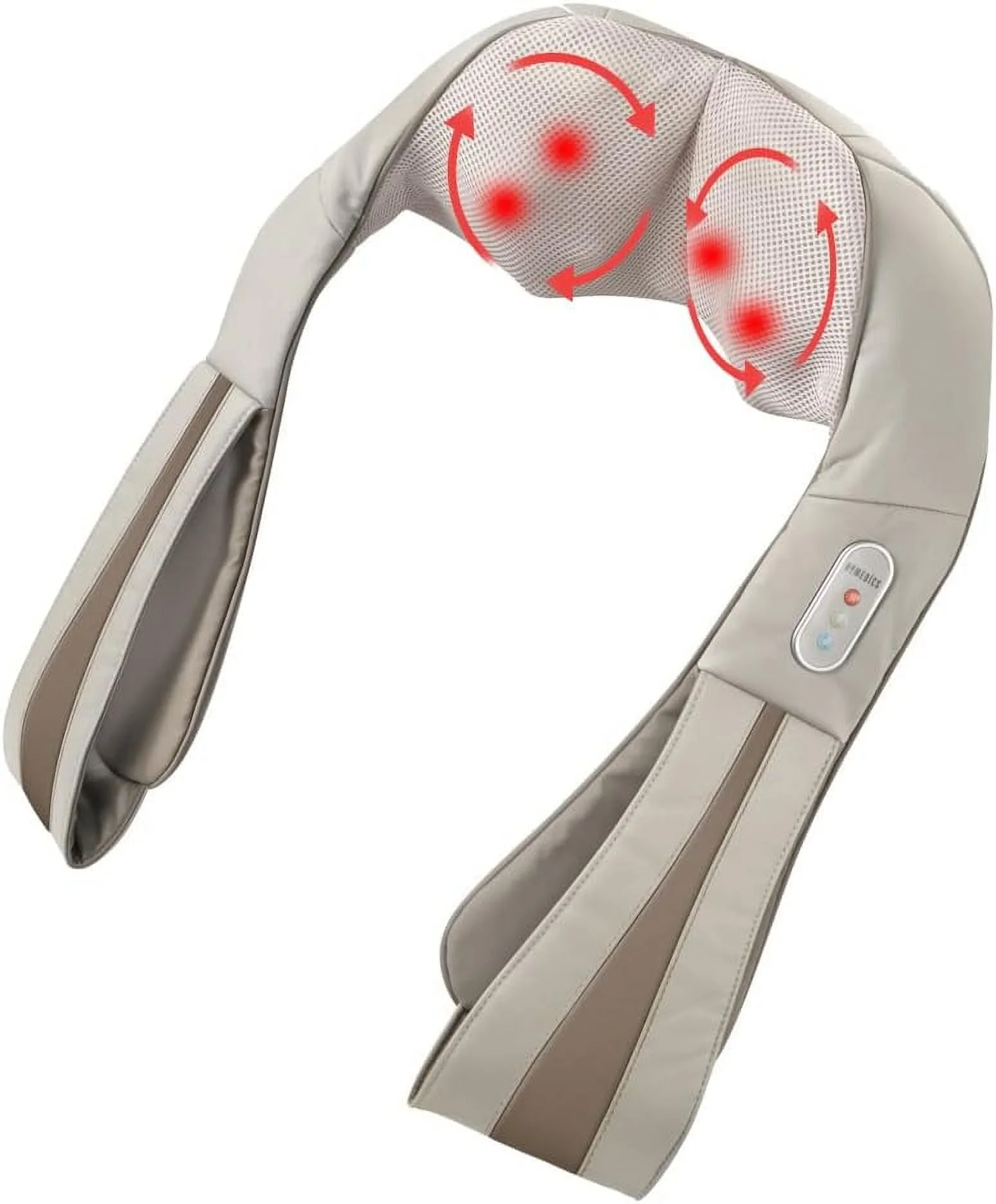 HoMedics Quad-Action Shiatsu Massager FPR Neck & Shoulders with Heat & Kneading, Model NMS-620HB