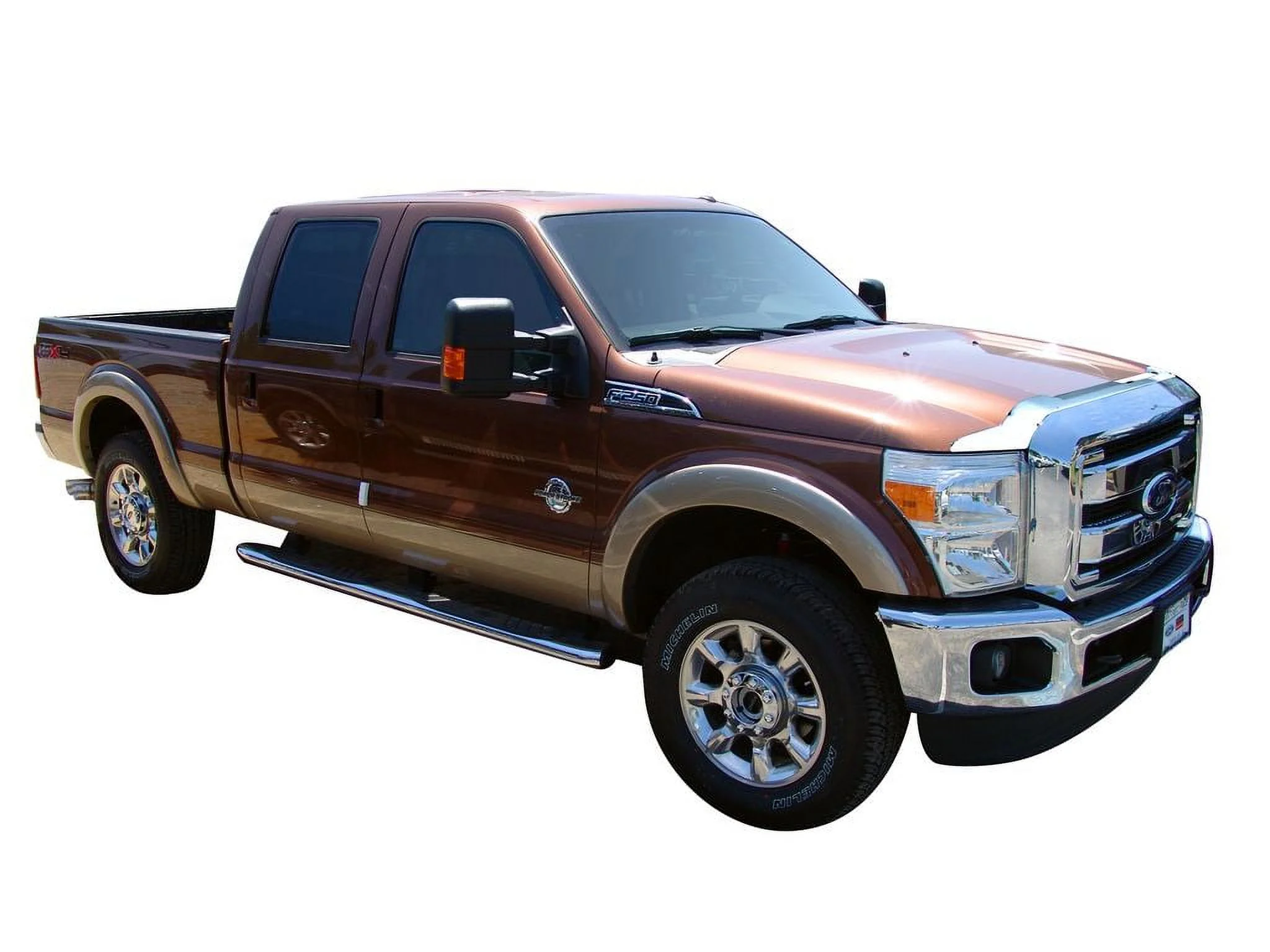 Auto VentShade (AVS) by RealTruck AeroSkin Chrome Bug Shield Compatible with 2011-2016 Ford F250, F350, F450, F550