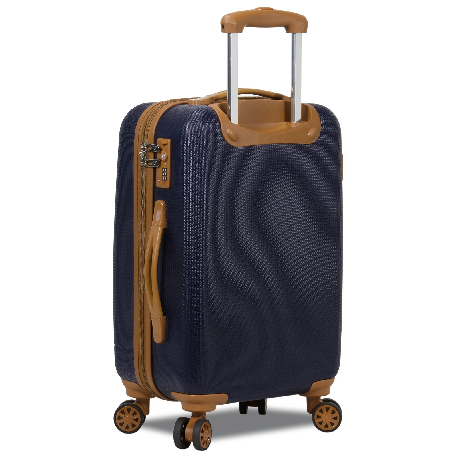 Dejuno Legion New Generation 3-pc Hardside Spinner TSA Combination Lock Luggage Set - Navy