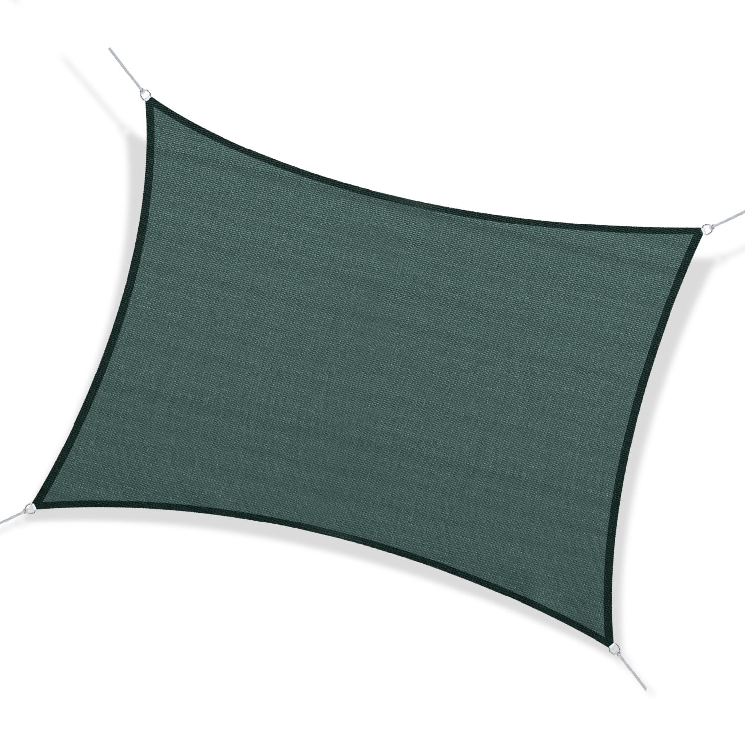 HNGMAO Green Outsunny 16‘ x 20‘ Rectangle UV Block Sun Shade Sail Canopy Durable Awning for Outdoor Garden Patio Backyard Use