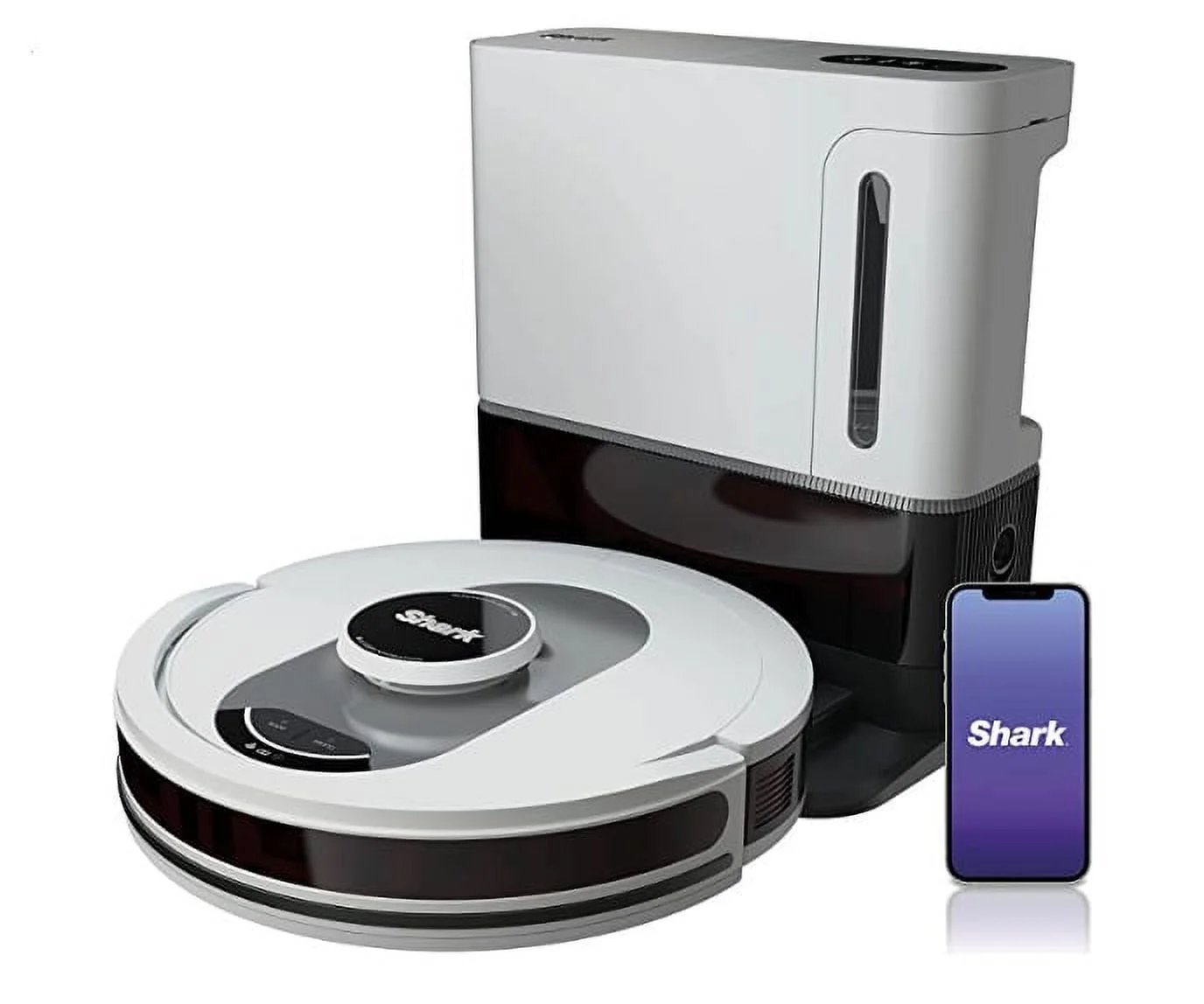 Restored Shark AV2511AE AI Ultra Robot Vacuum, with Matrix Clean, Home Mapping, 60-Day Capacity Bagless Self Empty Base (Refurbished)