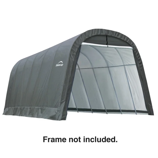 Garage-in-a-Box 12 x 24 x 10 ft. RoundTop Replacement Cover 7 oz. Gray (Frame not included)