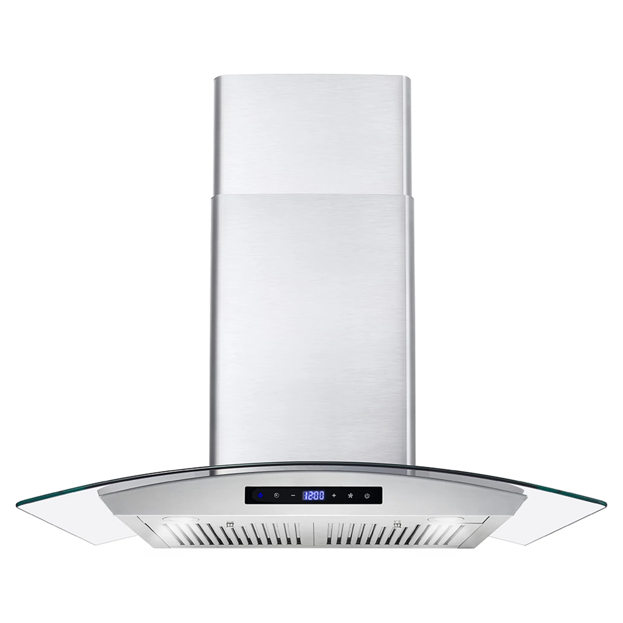 Cosmo 30 in. Ducted Wall Mount Range Hood Kitchen Hood in Stainless Steel with Touch Controls, LED Lighting and Permanent Filters