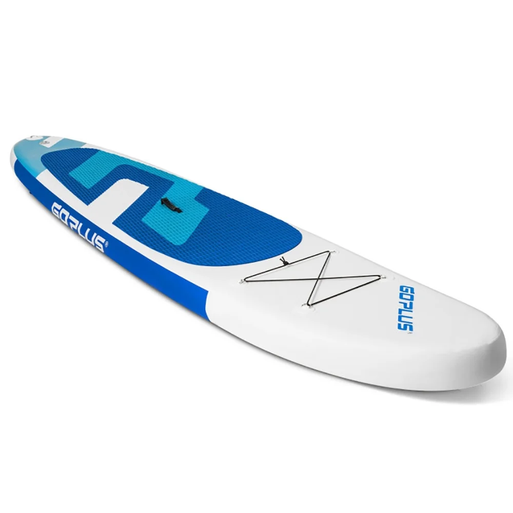 Canddidliike 11 Feet Inflatable Stand Up Paddle Board with Aluminum Paddle-Blue, Wide Stable Design, Non-Slip Comfort Deck for Youth & Adults