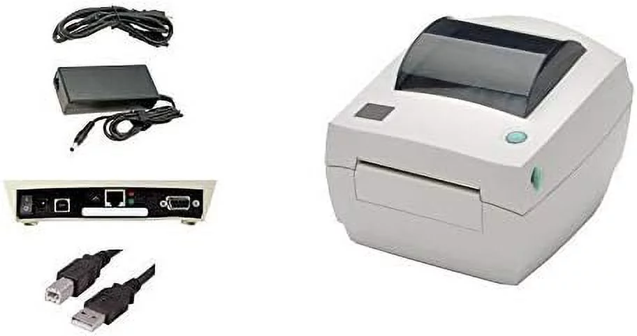 Restored Zebra LP2844 Barcode Label Printer, USB and Ethernet Interface, 4 Inch, Direct Thermal, EPL Only, with Power Supply (Refurbished)