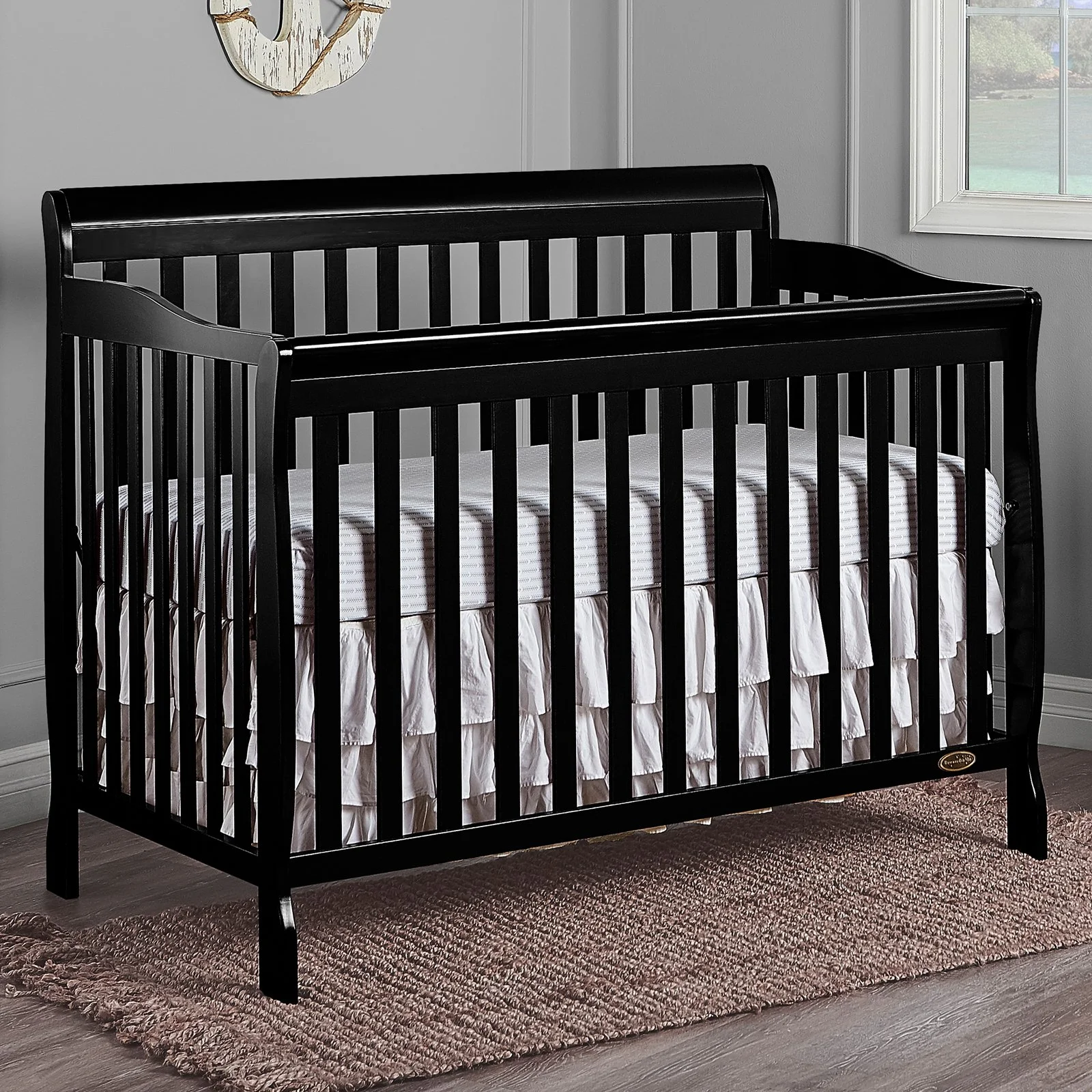 Dream On Me Ashton 5-in-1 Convertible Crib, Natural, Greenguard Gold and JPMA Certified