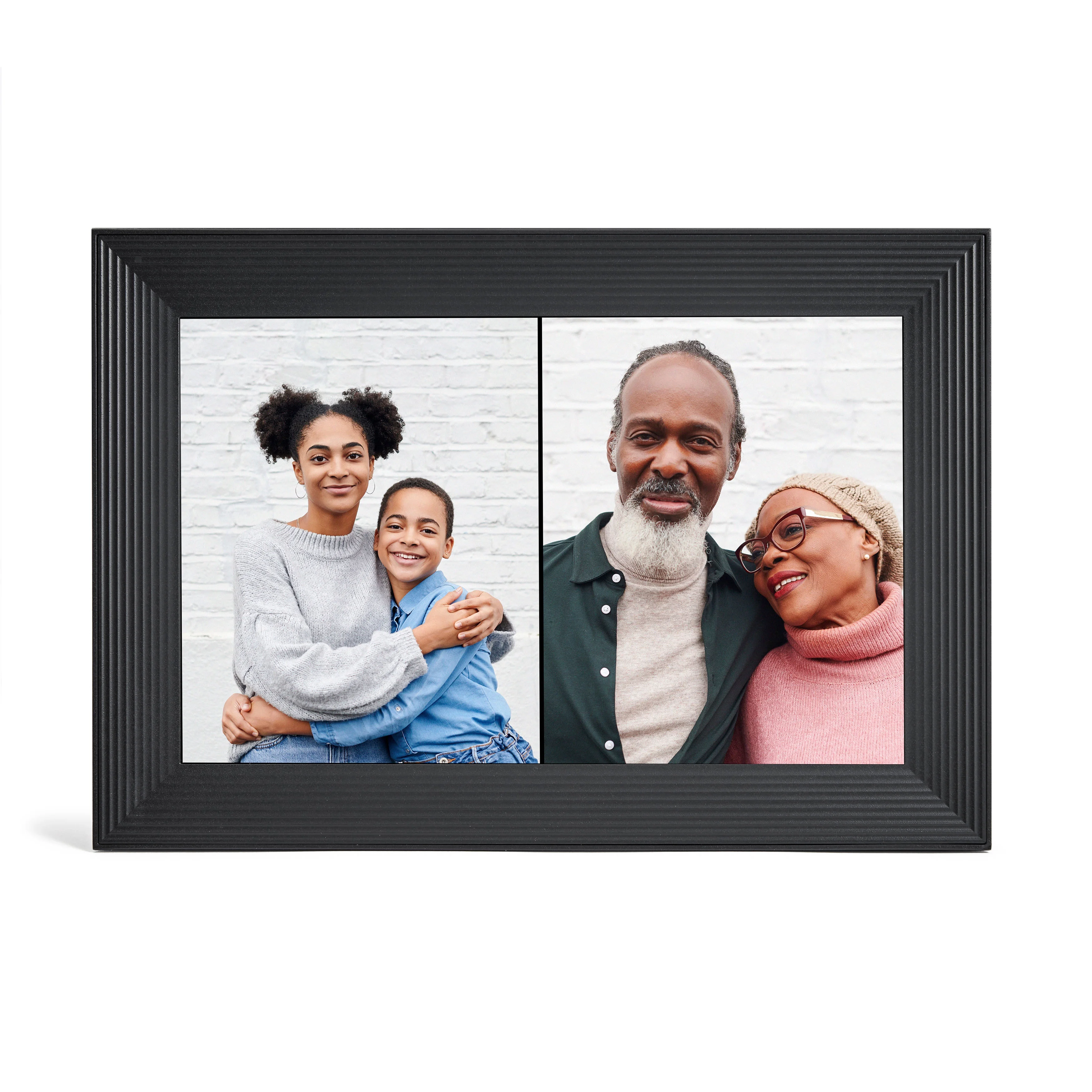 Carver Luxe by Aura Frames 10.1 inch HD Wi-Fi Digital Picture Frame with Free Unlimited Storage – Gravel