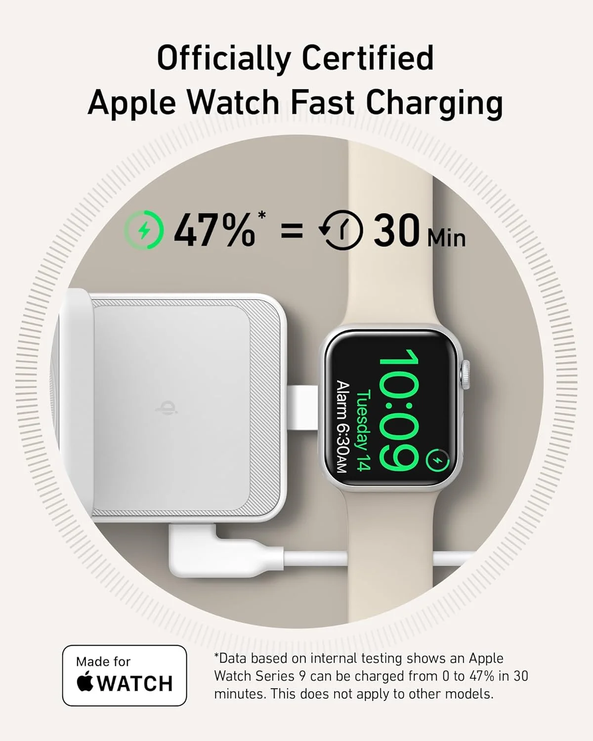 Anker MagGo 3-in-1 Charging Station, Qi2 Certified 15W MagSafe-Compatible Wireless Charger Stand White(40W USB-C Charger Included)
