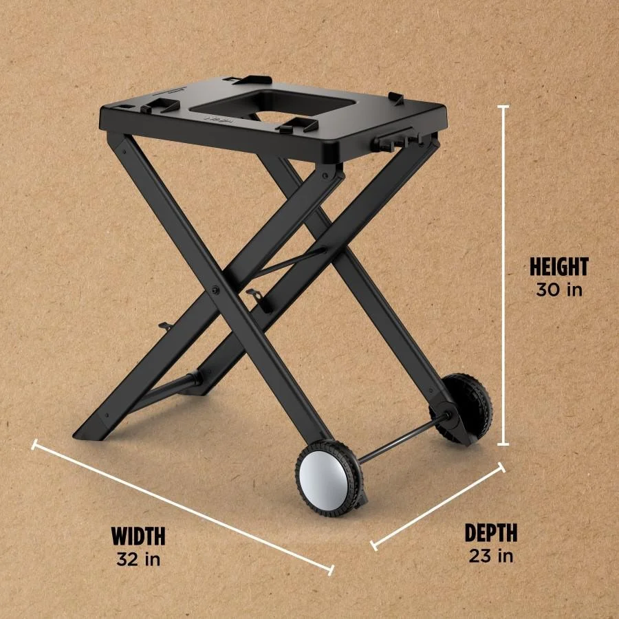 Ninja Woodfire Collapsible Outdoor Grill Stand, Compatible with Ninja Woodfire Grills (OG700 series), XSKSTAND
