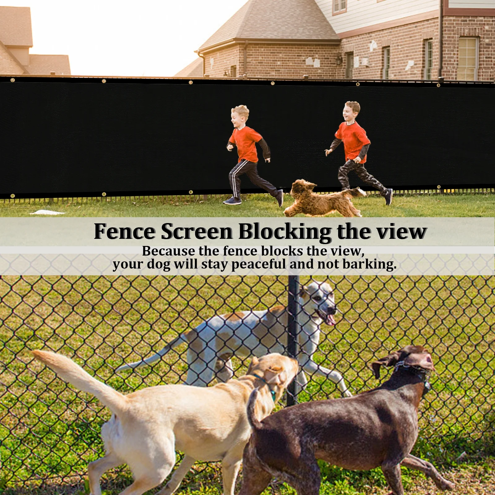 Shade&beyond Privacy Fence Screen 3x300 FT Black Customized Outdoor Mesh Panels for Backyard, Balcony, Patio, Construction Site with Zip Ties