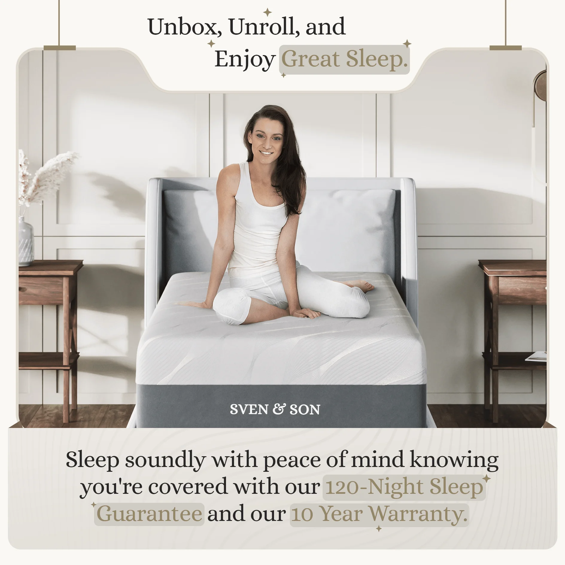 Sven and Son Luxury Cool Gel Memory Foam Mattress, Premium Bed-in-a-Box, CertiPUR-US, Made in the USA, 12 inch Medium - TwinXL