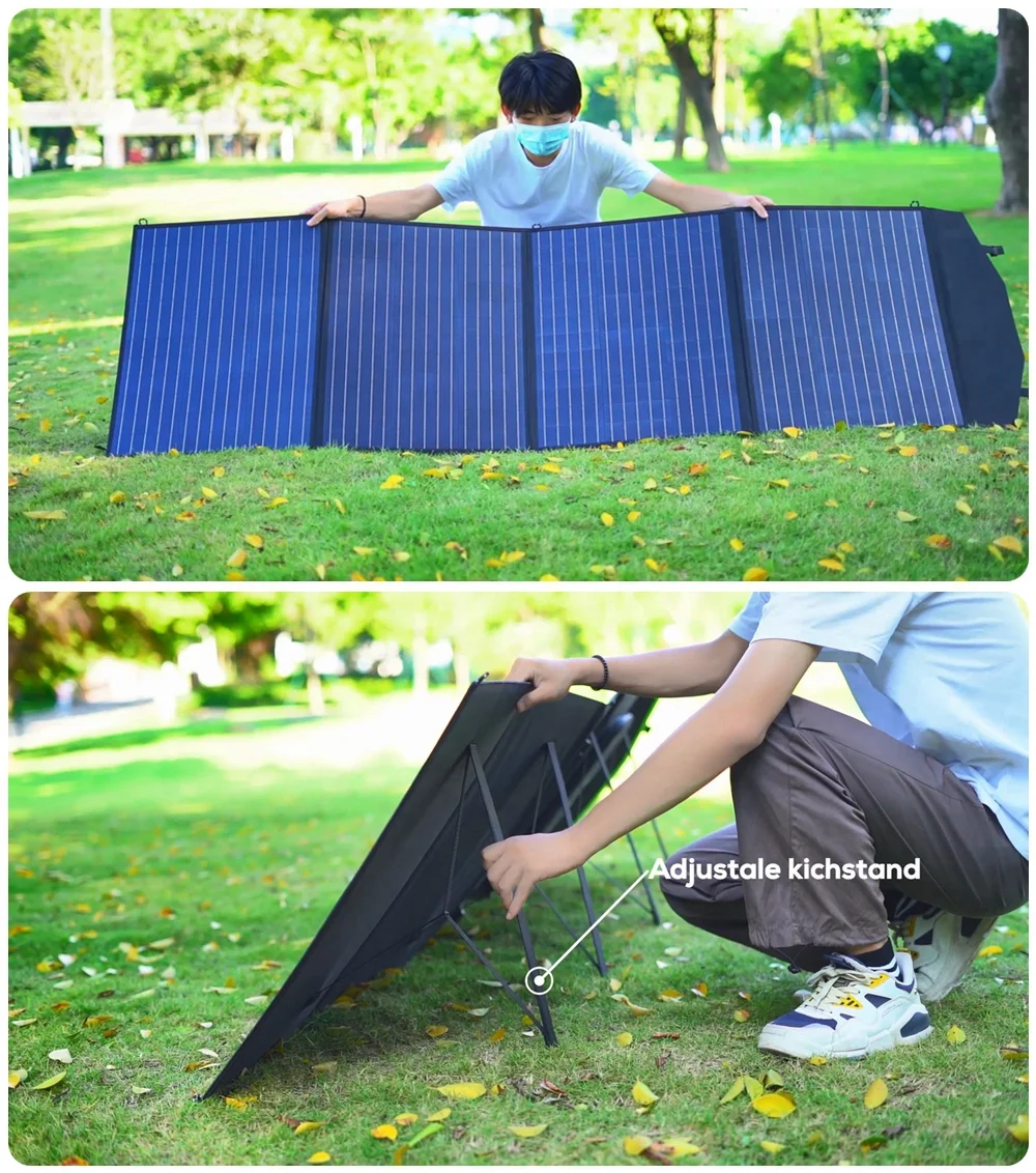 ALLPOWERS R600 Solar Generator Kit, 299Wh 600 Watts Portable Power Station with 200W Foldable Solar Panel 【Shipping Separately】