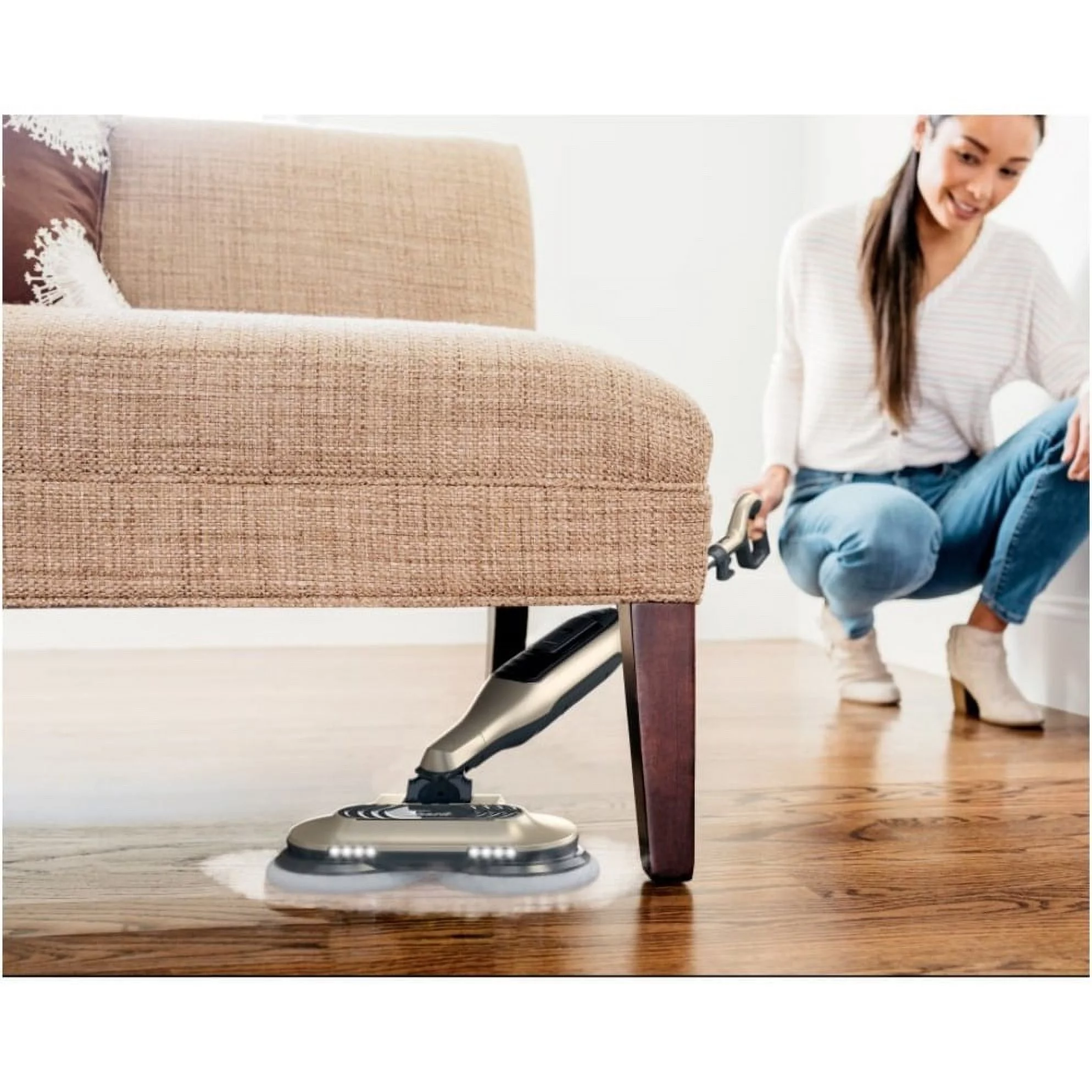 Restored Shark Steam & Scrub All-in-One Scrubbing and Sanitizing Steam Mop, Gold (Refurbished)
