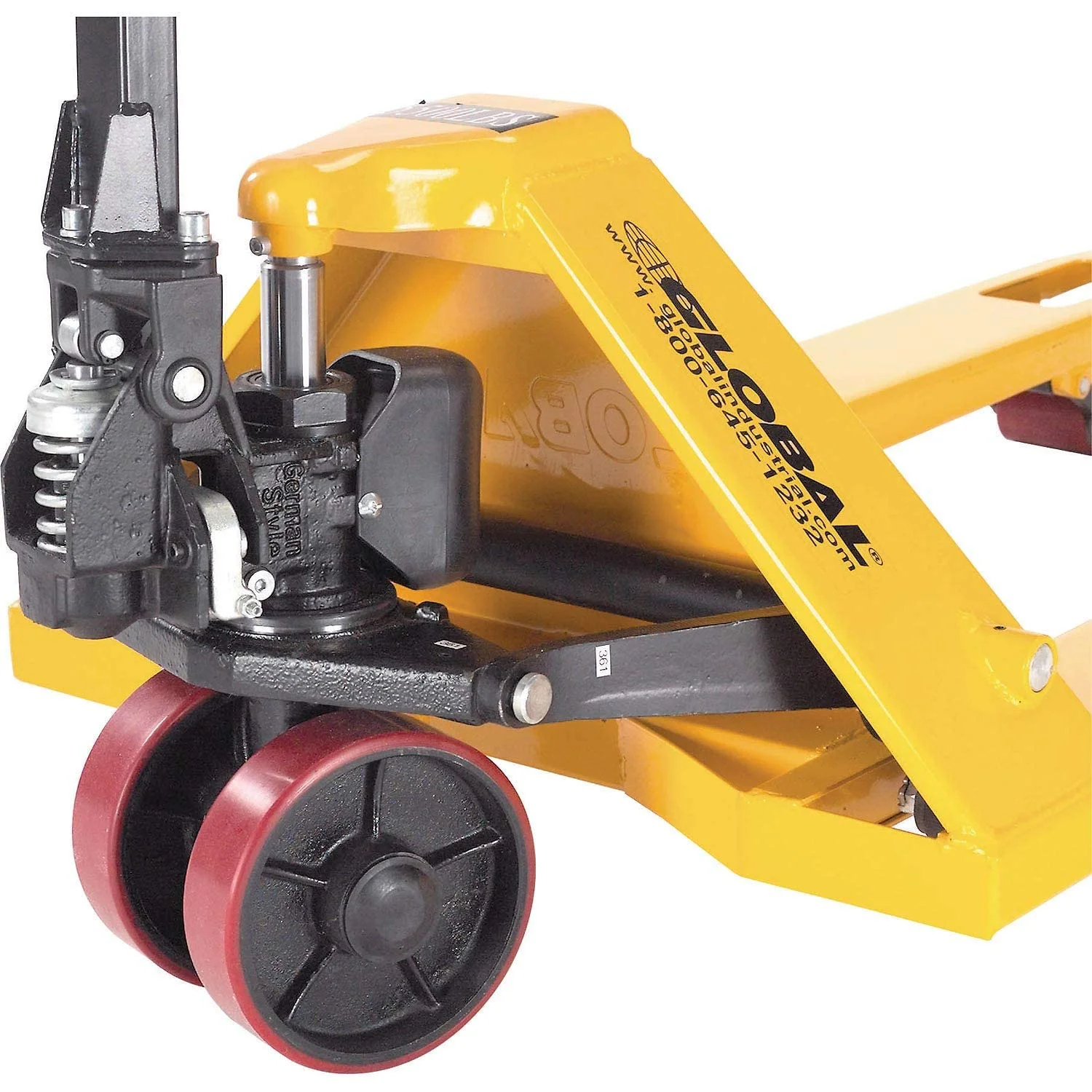 Global Industries 334475 Best Value Pallet Jack Truck, 5500 lbs - 27 x 48 in., Orange