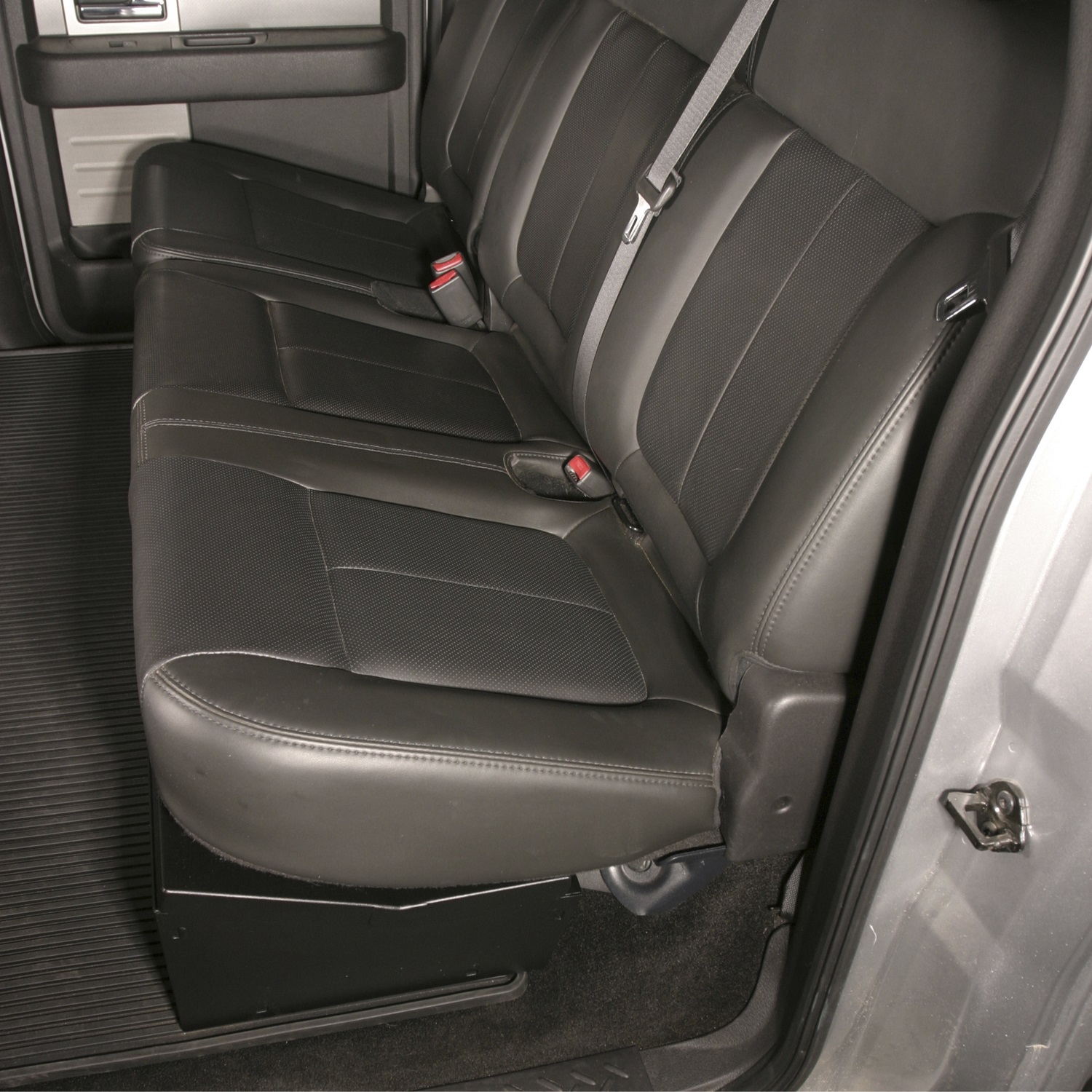 Tuffy Security Products 283-01 Under Seat Lockbox - Full Length; Black; 2009-2014 Ford F150 SuperCrew