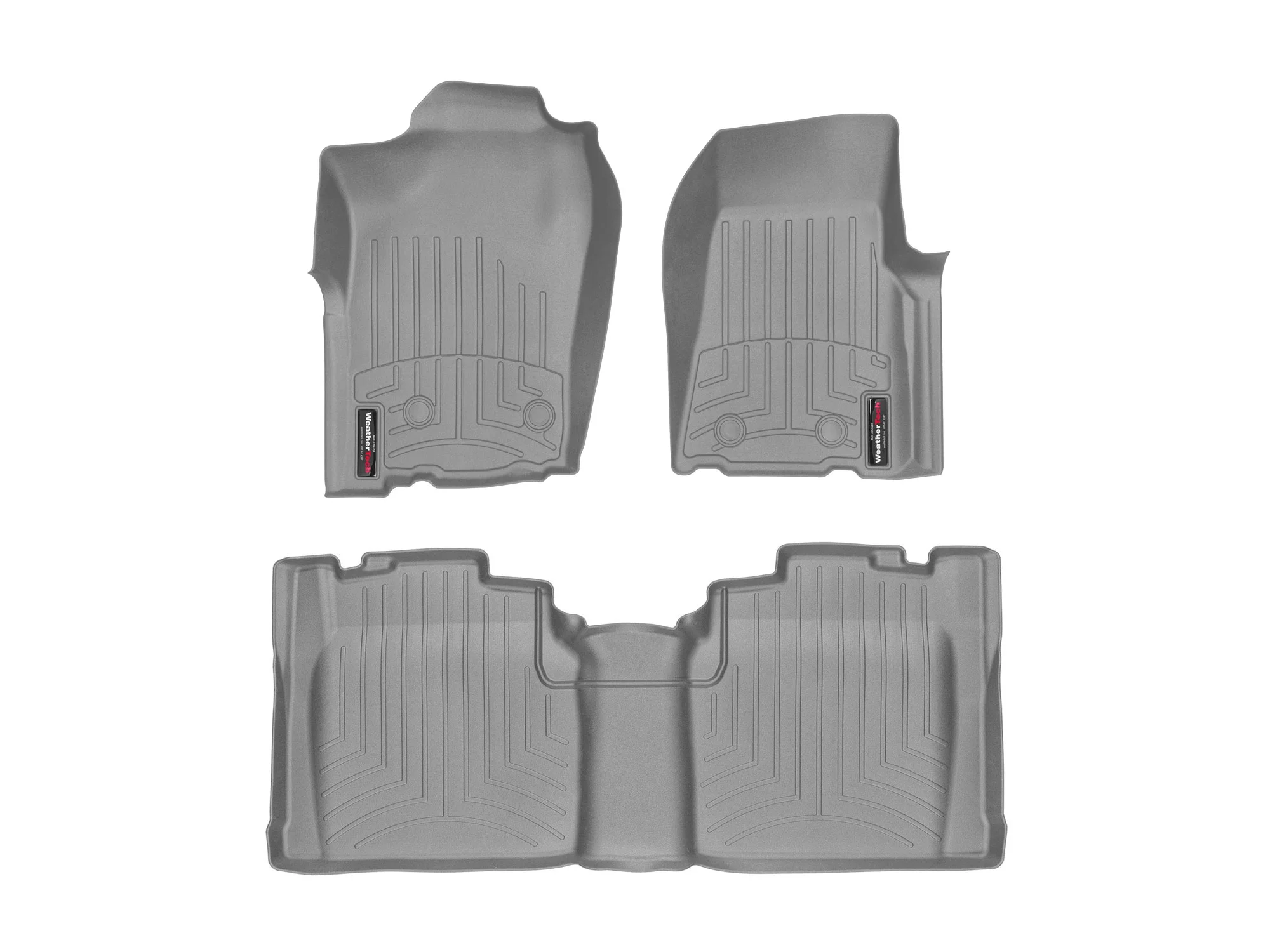 WeatherTech Custom Fit FloorLiners compatible with 2011-2011 Ford Ranger - 1st & 2nd Row, Grey