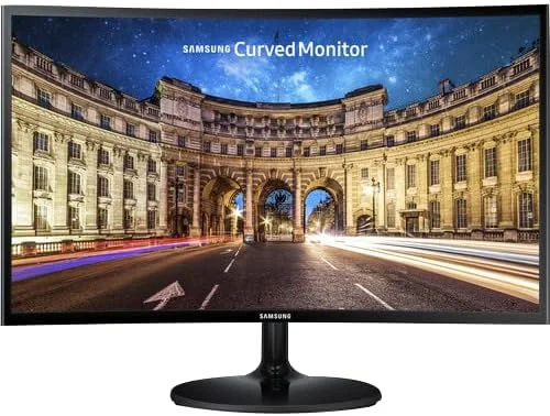 27 Inch Curved Computer Monitor, LC27F390FHNXZA LED 60Hz Full HD 1080P Gaming Slim Design for Home &Office, Wholesalehome Mouse Pad Included