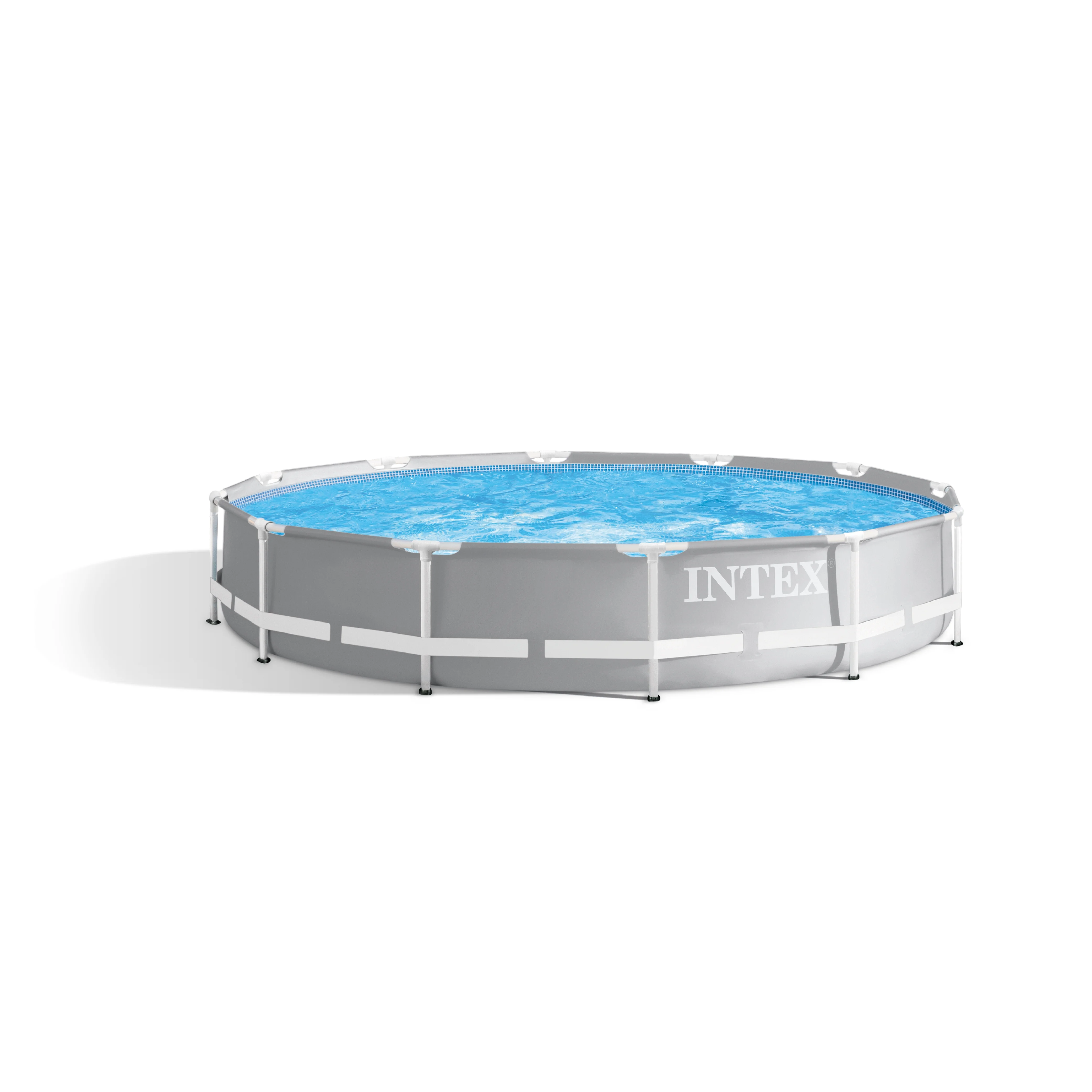 Intex 26710EH 12 ft x 30 in Prism Frame Round Above Ground Swimming Pool, (No Pump)