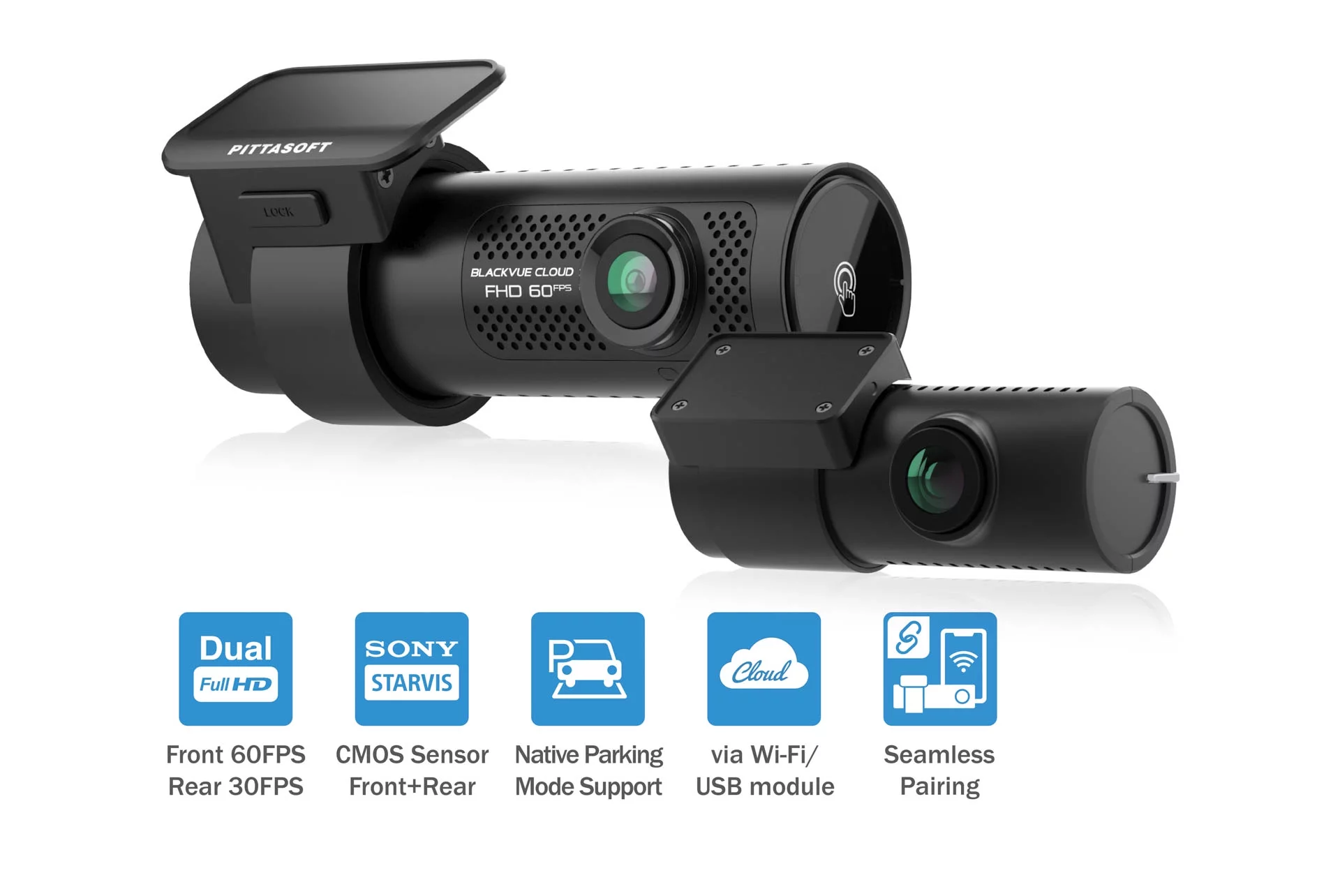 BlackVue DR770X-2CH Front + Rear Dash Cam With 256GB Card | Cloud-Ready 1080p 60FPS GPS & WiFi