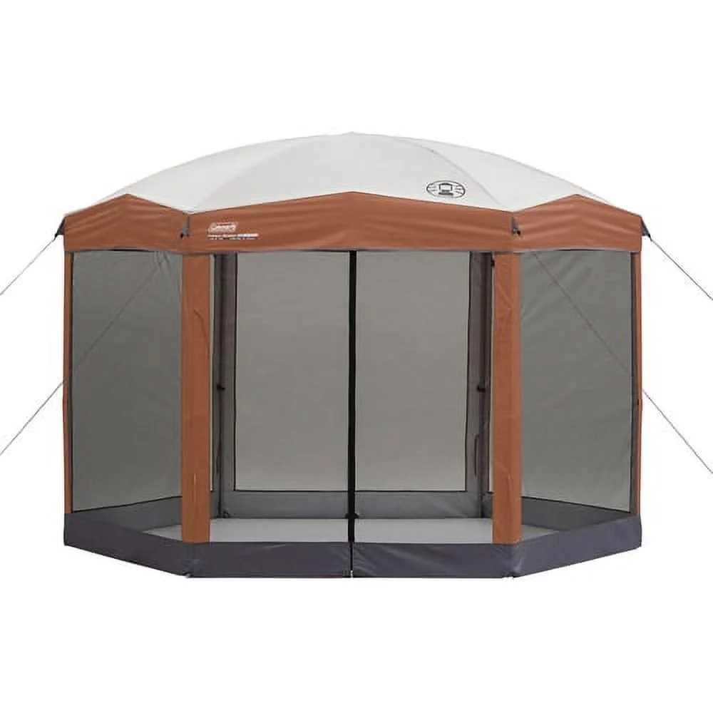 Coleman® 12 x 10 Back Home™ Instant Setup Canopy Sun Shelter Screen House, 1 Room, Brown