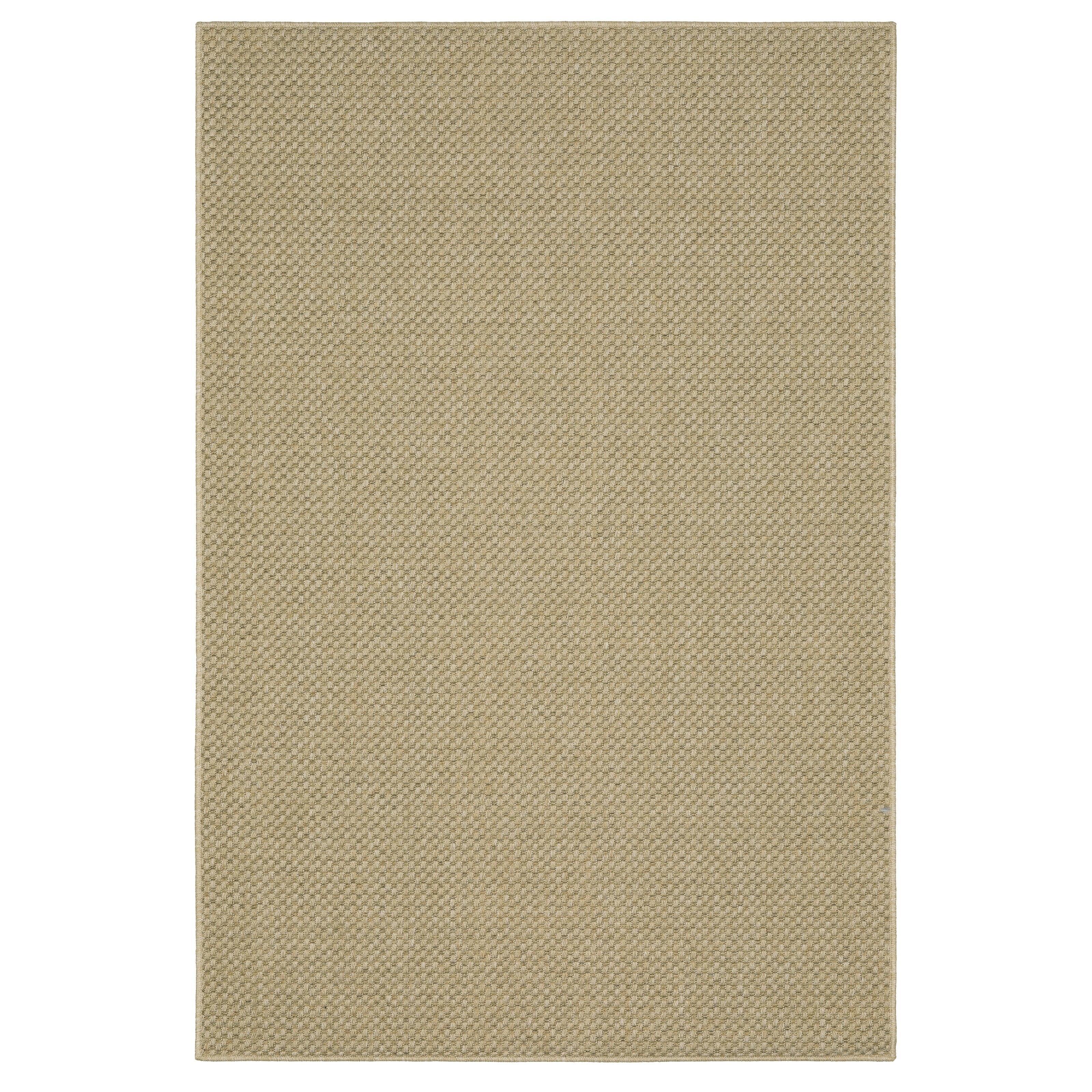 Style Haven Veranda Tonal Woven Basket Weave Indoor-Outdoor Rug Light Brown 8'6