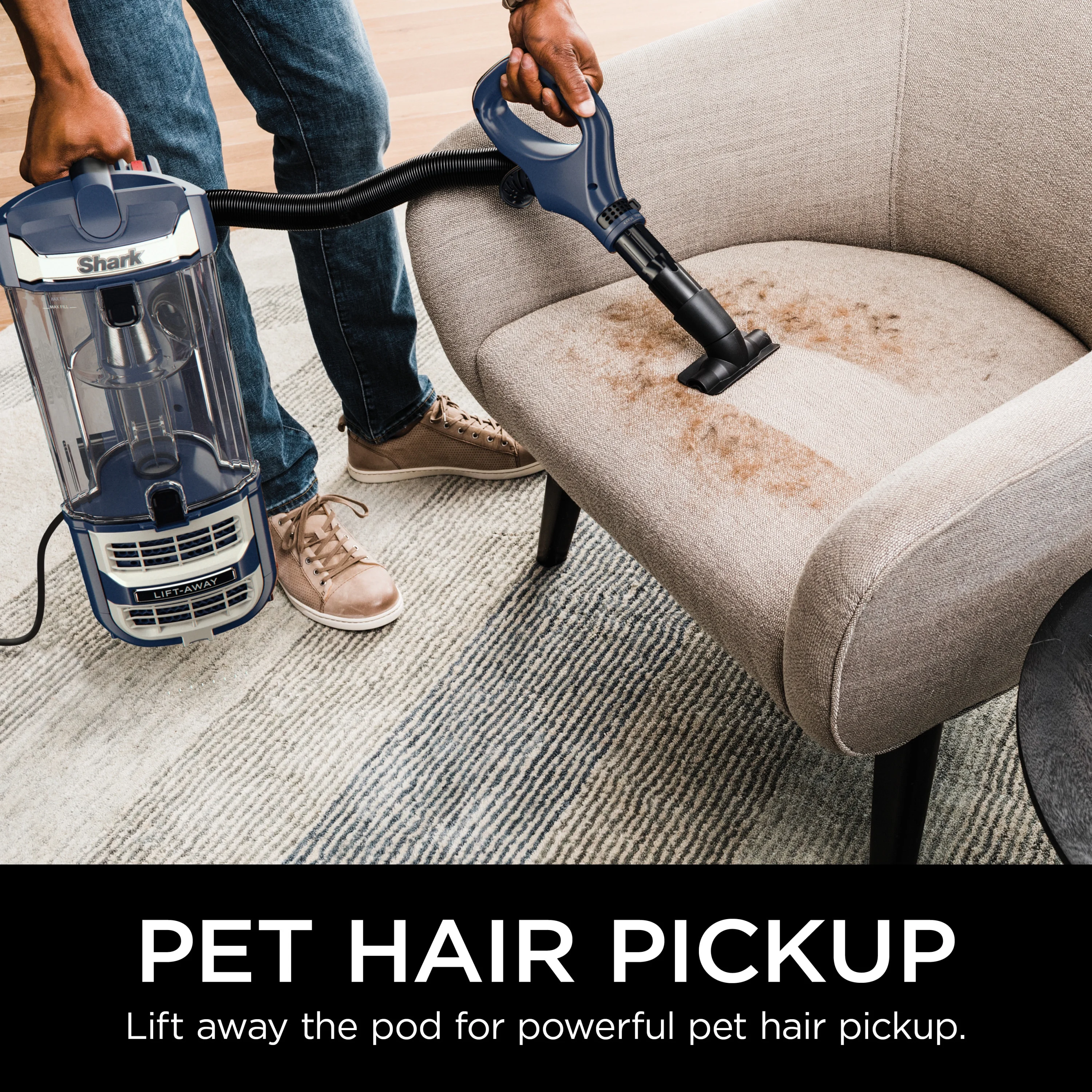 Shark® Rotator® Lift-Away® Upright Vacuum with PowerFins™ and Self-Cleaning Brushroll, ZD400