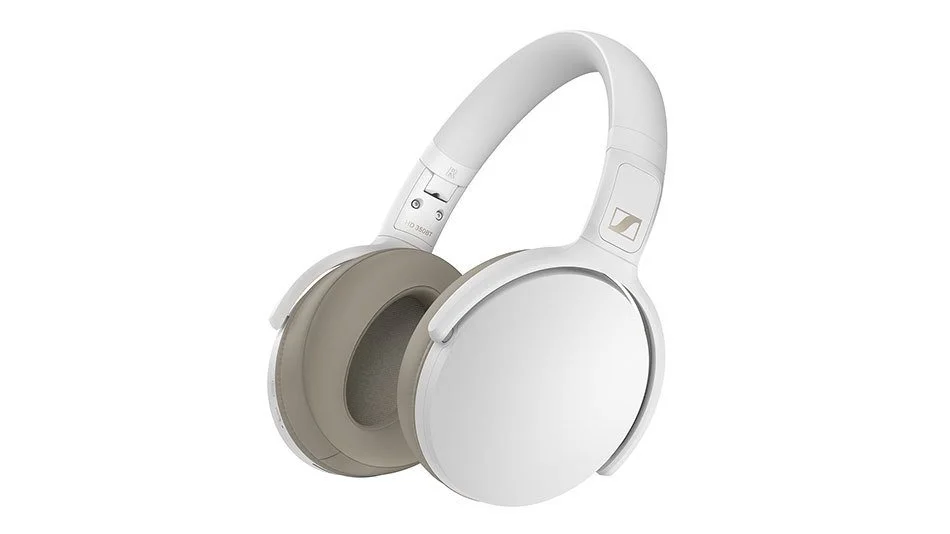 Sennheiser HD 350BT Bluetooth 5.0 Wireless Headphone - 30-Hour Battery Life, USB-C Fast Charging, Virtual Assistant Button, Foldable - White