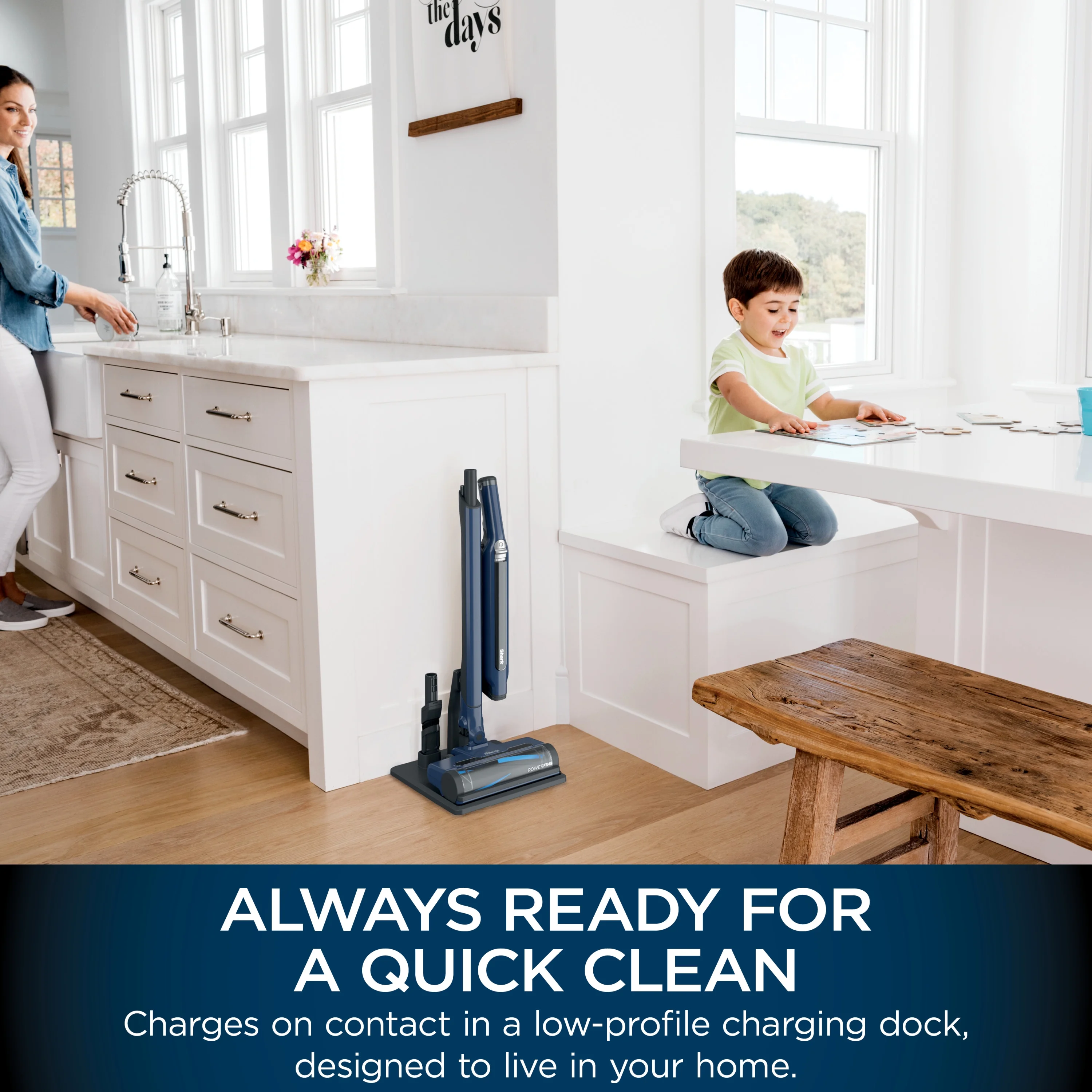 Shark WANDVAC System Ultra-Lightweight Powerful Cordless 3-in-1 Stick Vacuum Cleaner, WS630