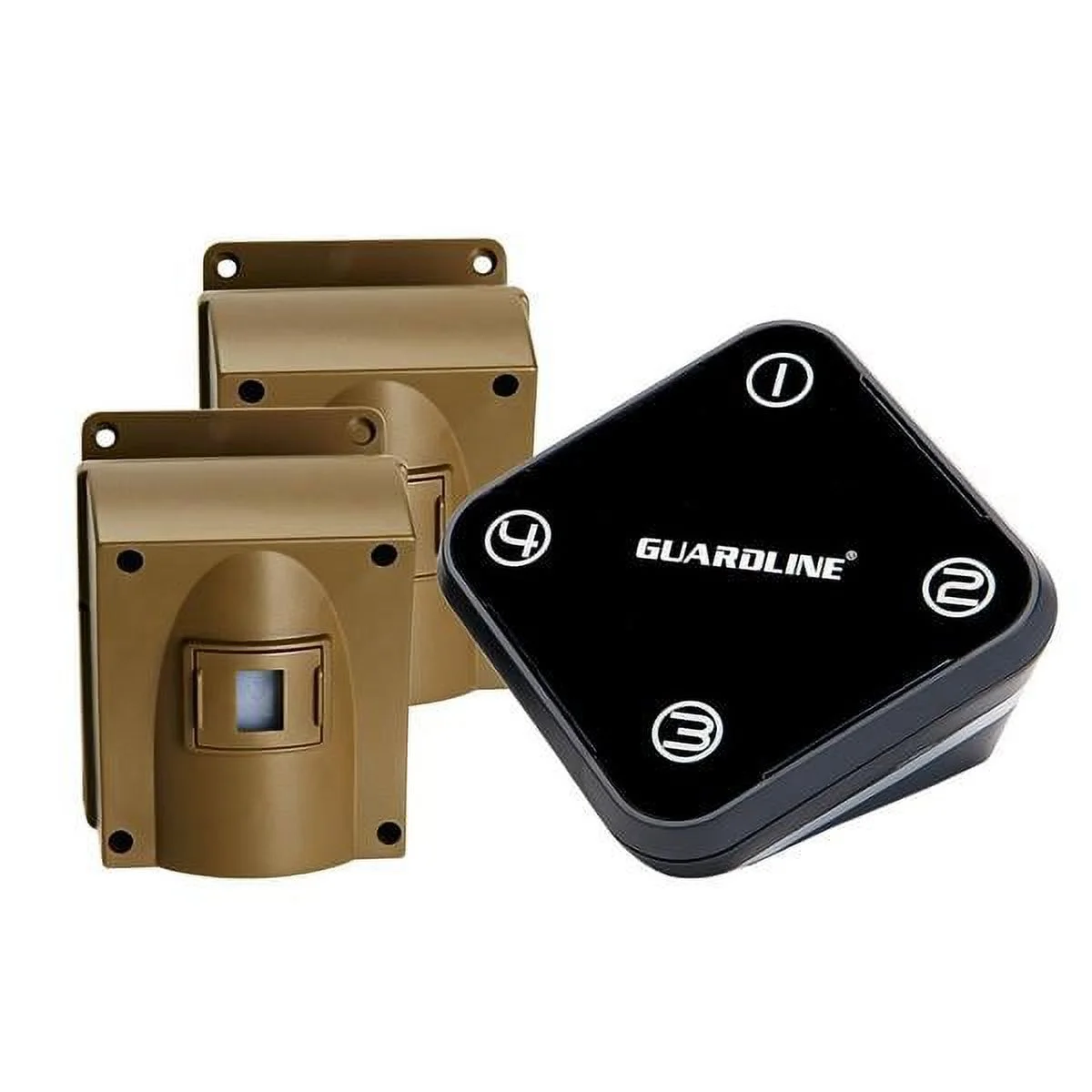 Guardline 500 Foot Range Wireless Driveway Alarm, Outdoor and Weather Resistant Motion Sensor & Detector (1 Receiver + 2 Sensors)