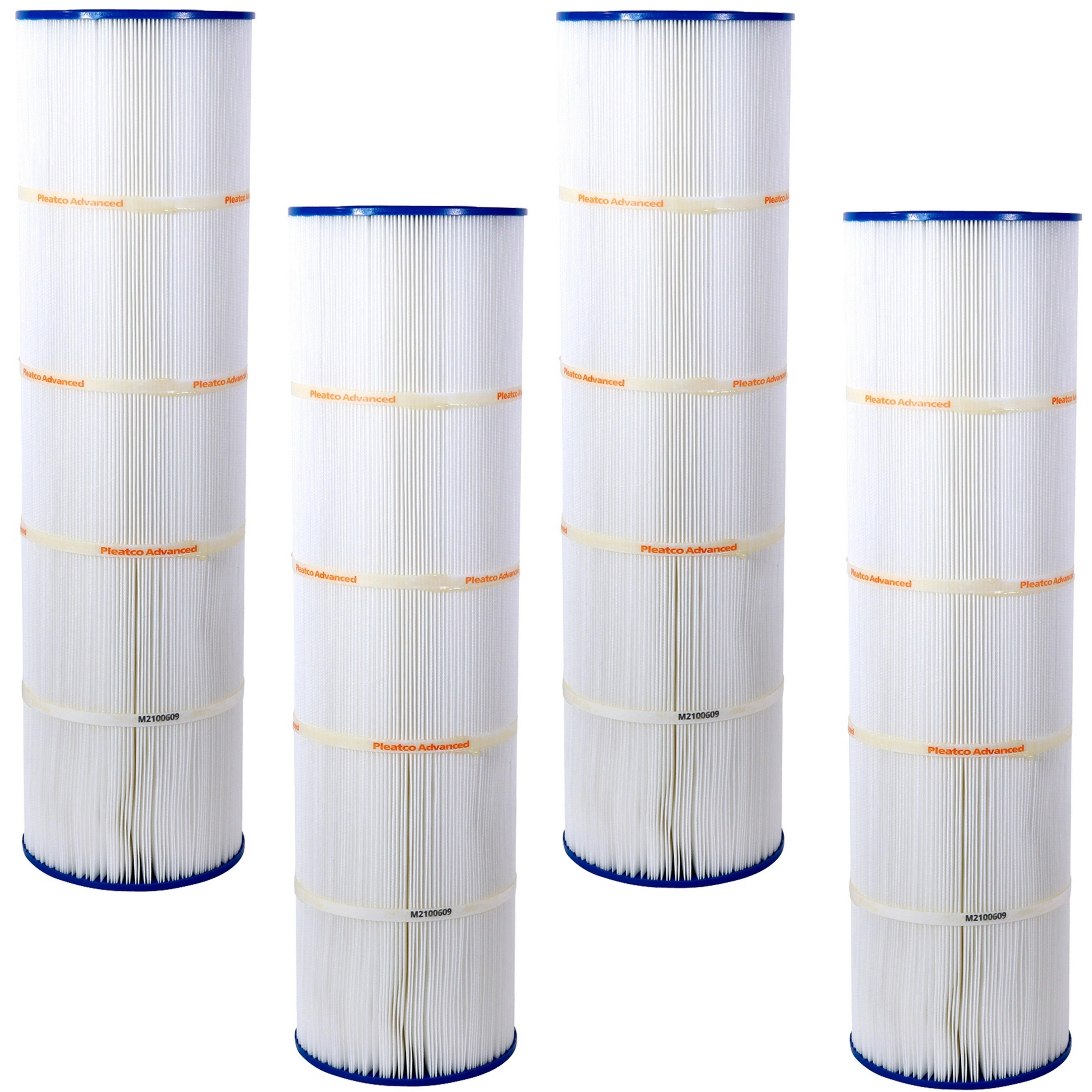 Pleatco PCC105-PAK4-EC Pool Filter Cartridge Replacement for Unicel: C-7471-4, Filbur: FC-6470, OEM Part Numbers: 817-0131, 178584, R173476, White