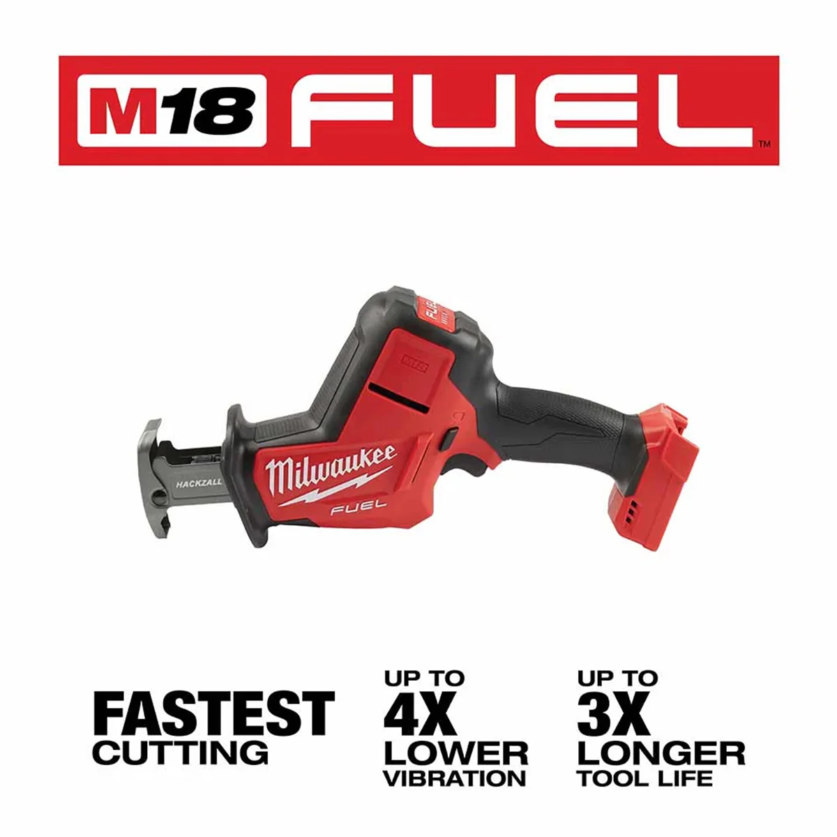 Milwaukee M18 Fuel 18-Volt Lithium-Ion Brushless Cordless Hackzall Reciprocating Saw (Tool-Only) 271